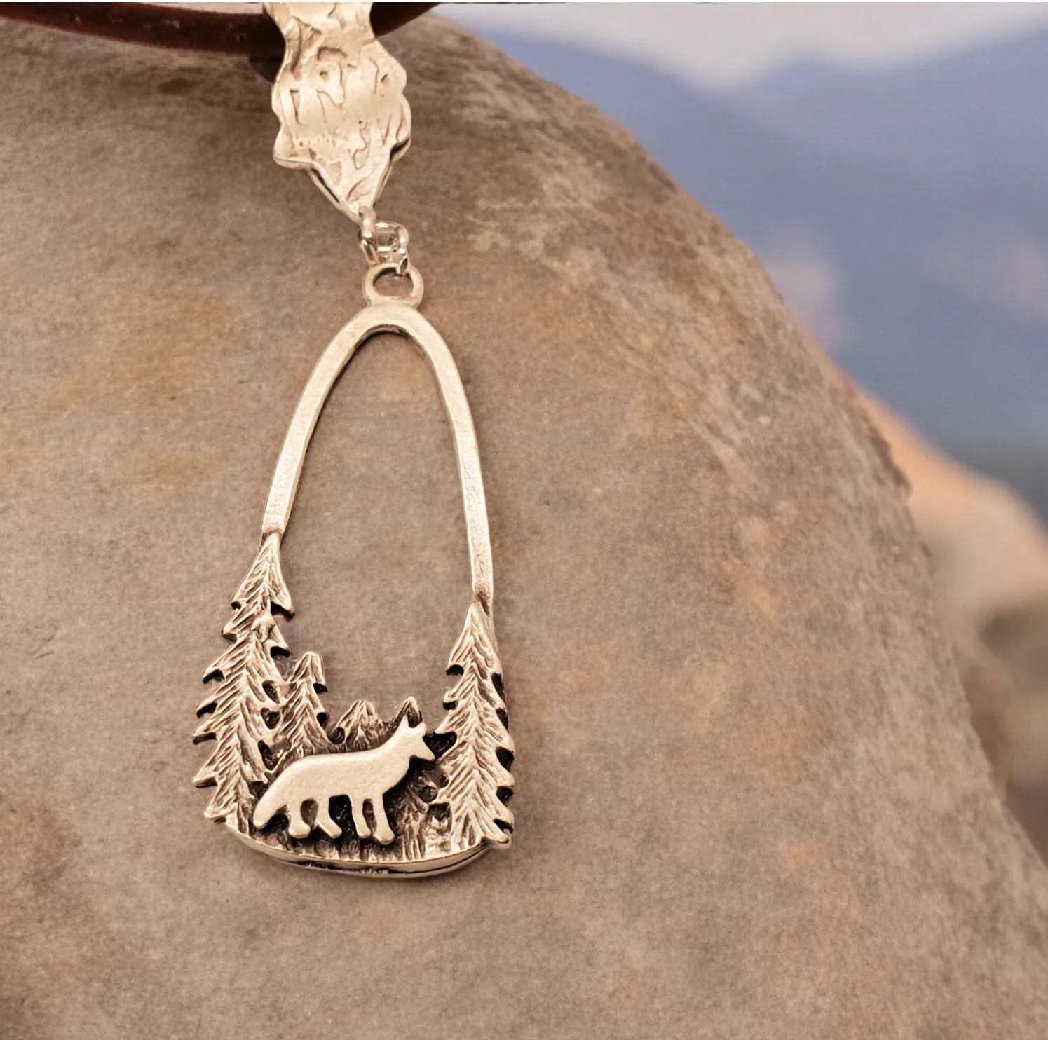 Fox Necklace ~ Woodland Animals Statement Necklace ~ Silver Fox Pendant