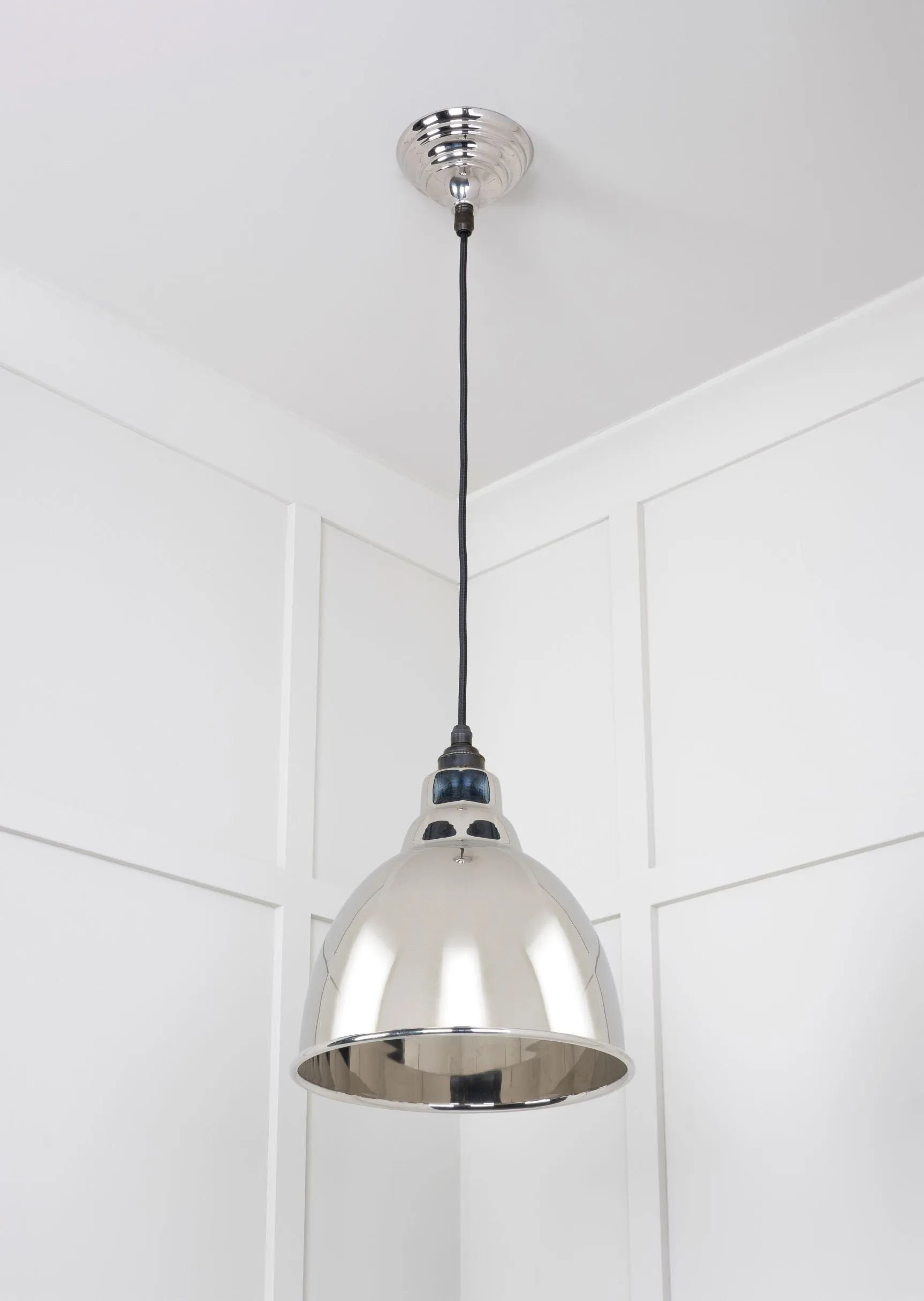 From The Anvil Smooth Nickel Brindley Pendant Light