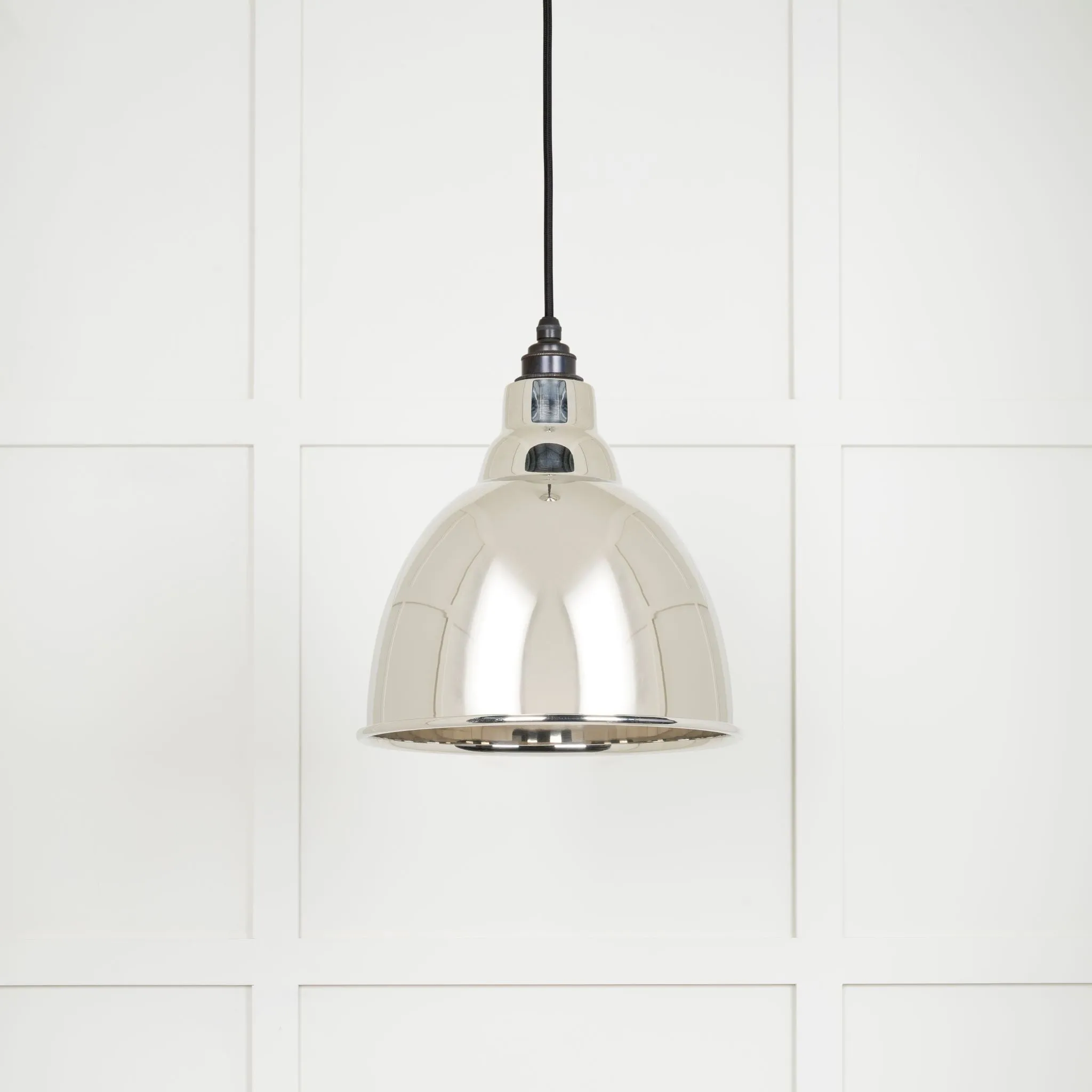 From The Anvil Smooth Nickel Brindley Pendant Light