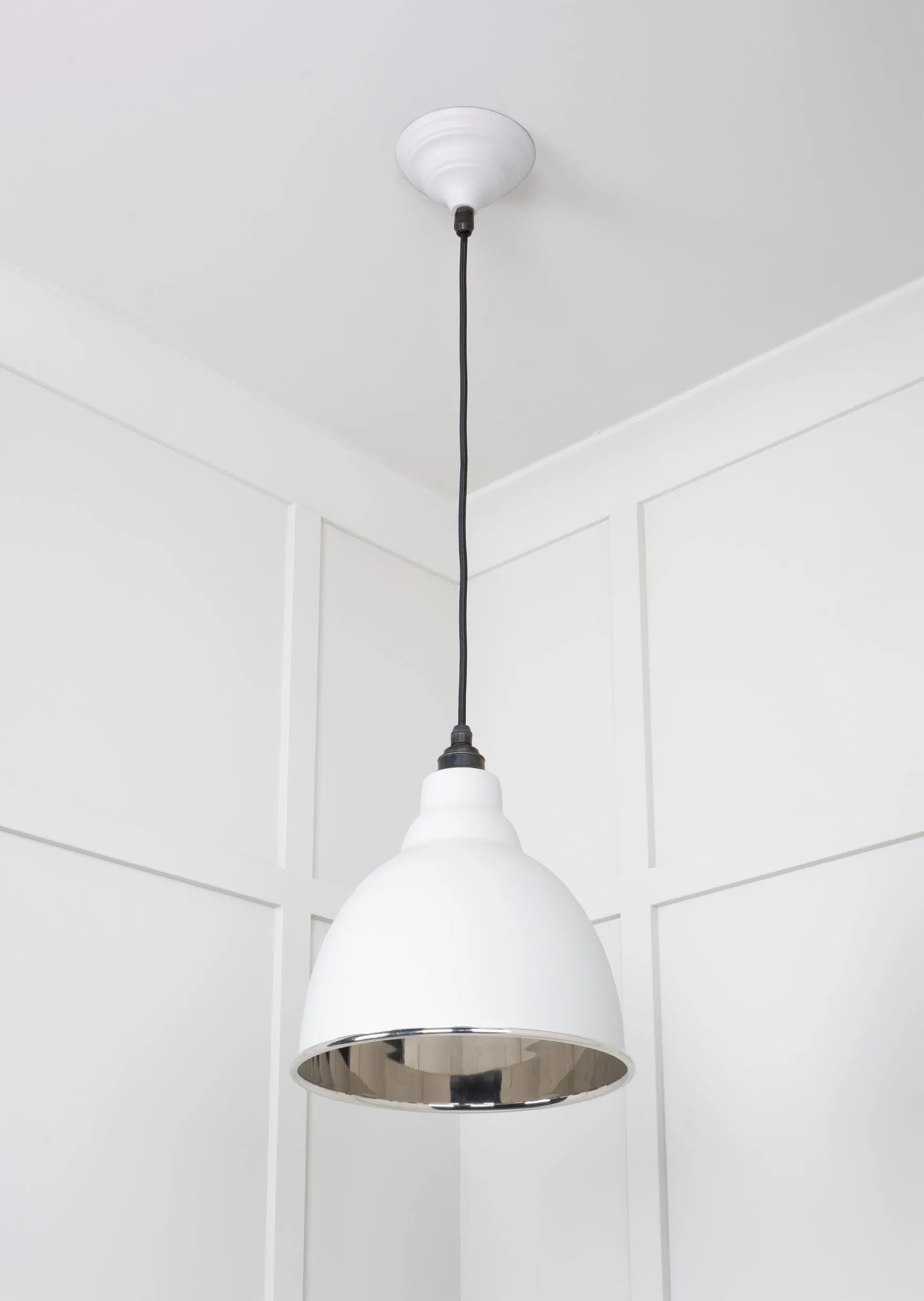 From The Anvil Smooth Nickel Brindley Pendant Light