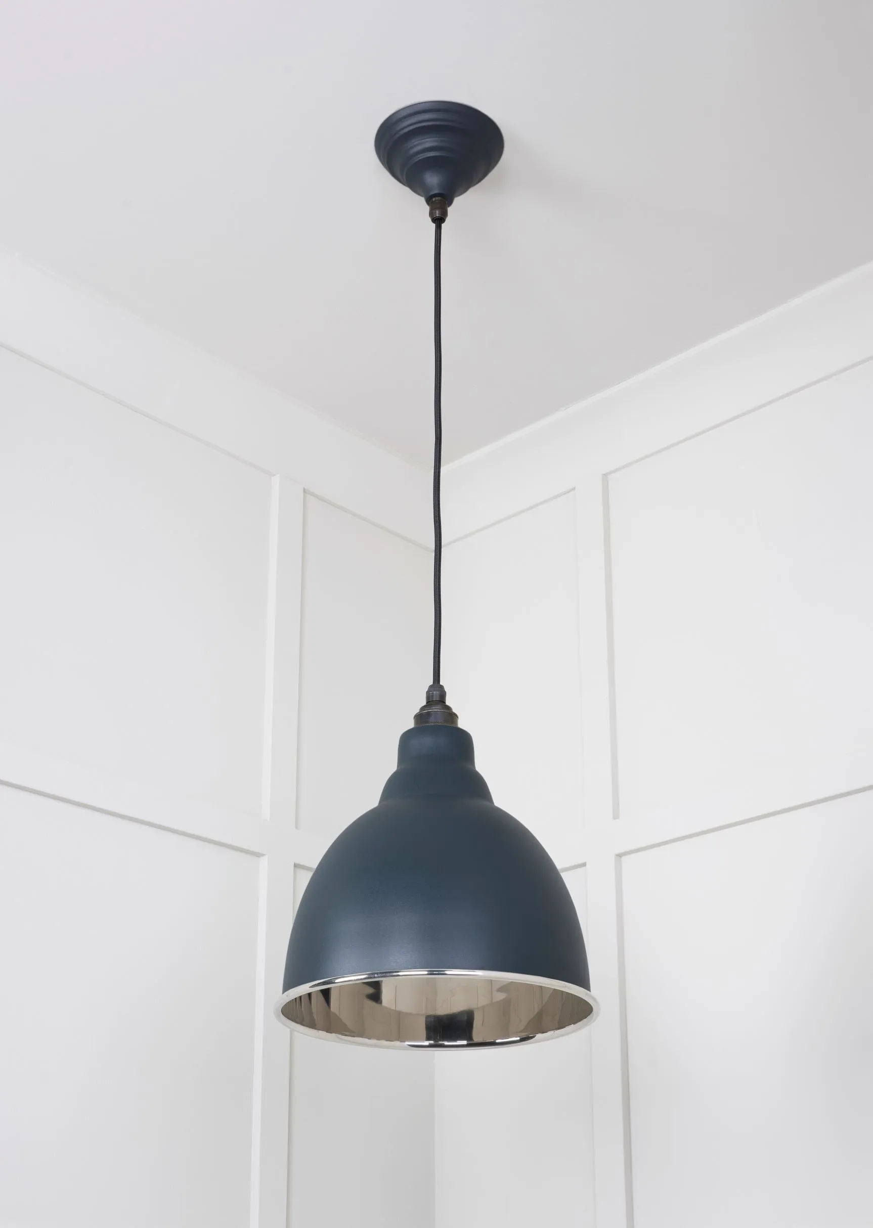 From The Anvil Smooth Nickel Brindley Pendant Light