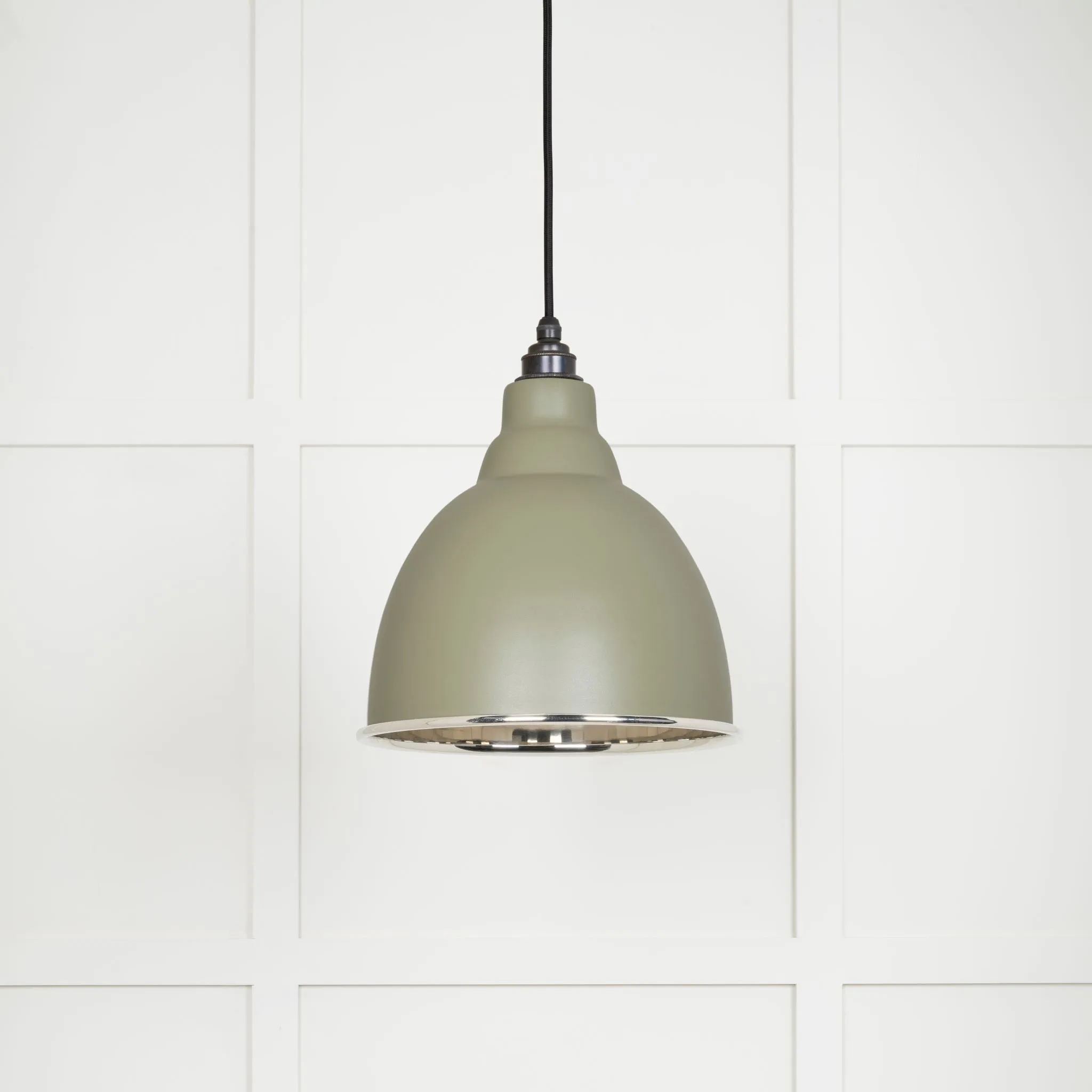 From The Anvil Smooth Nickel Brindley Pendant Light