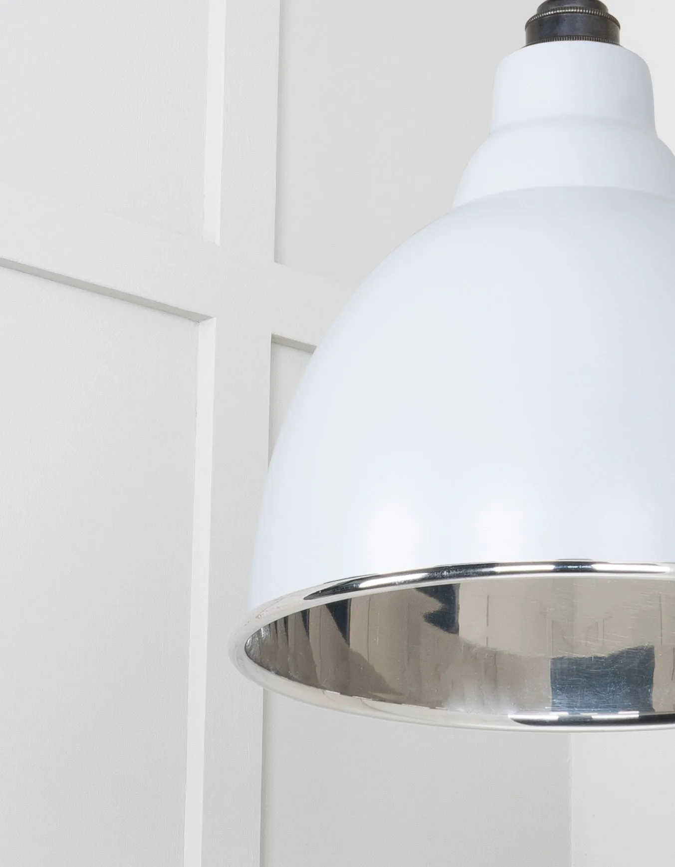 From The Anvil Smooth Nickel Brindley Pendant Light