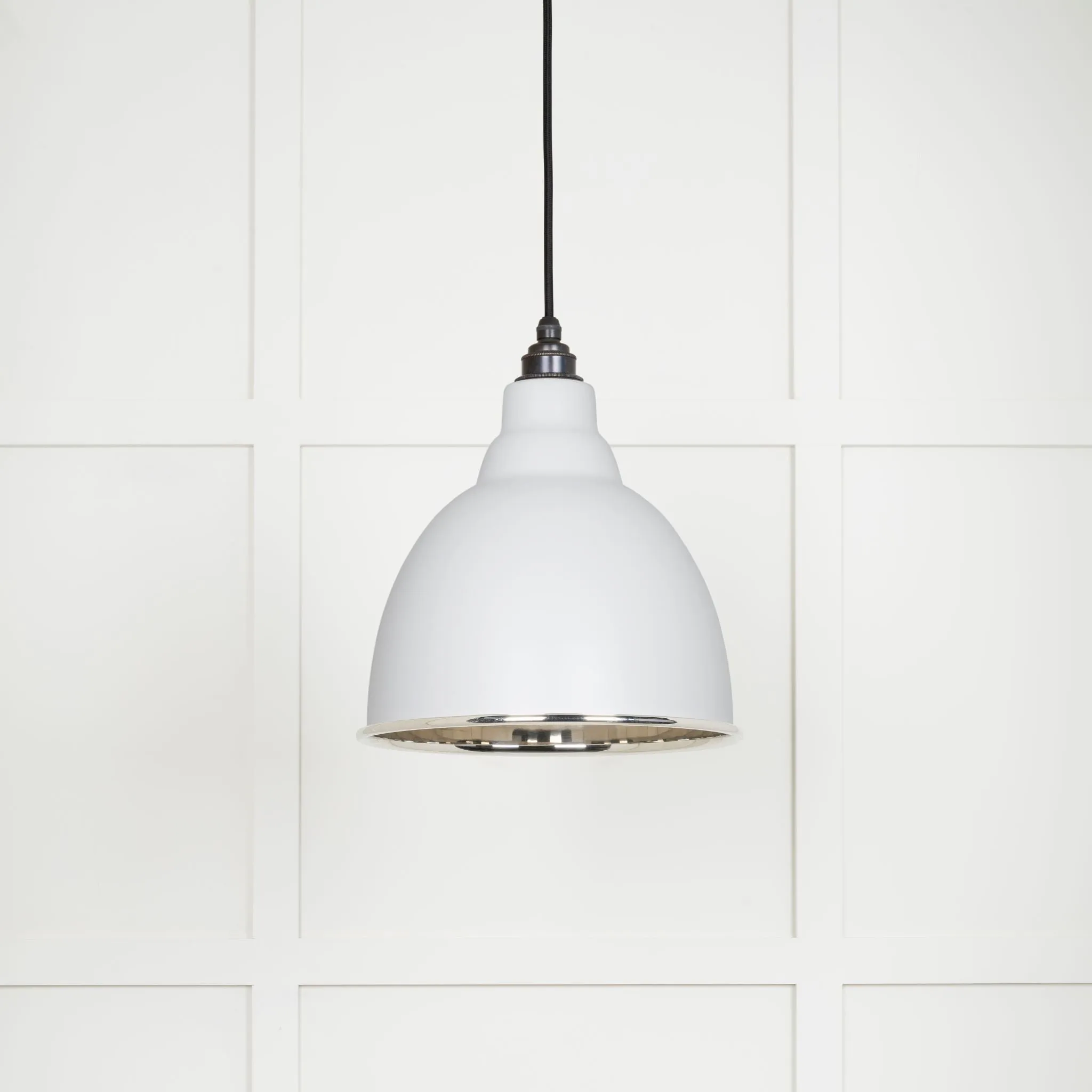 From The Anvil Smooth Nickel Brindley Pendant Light
