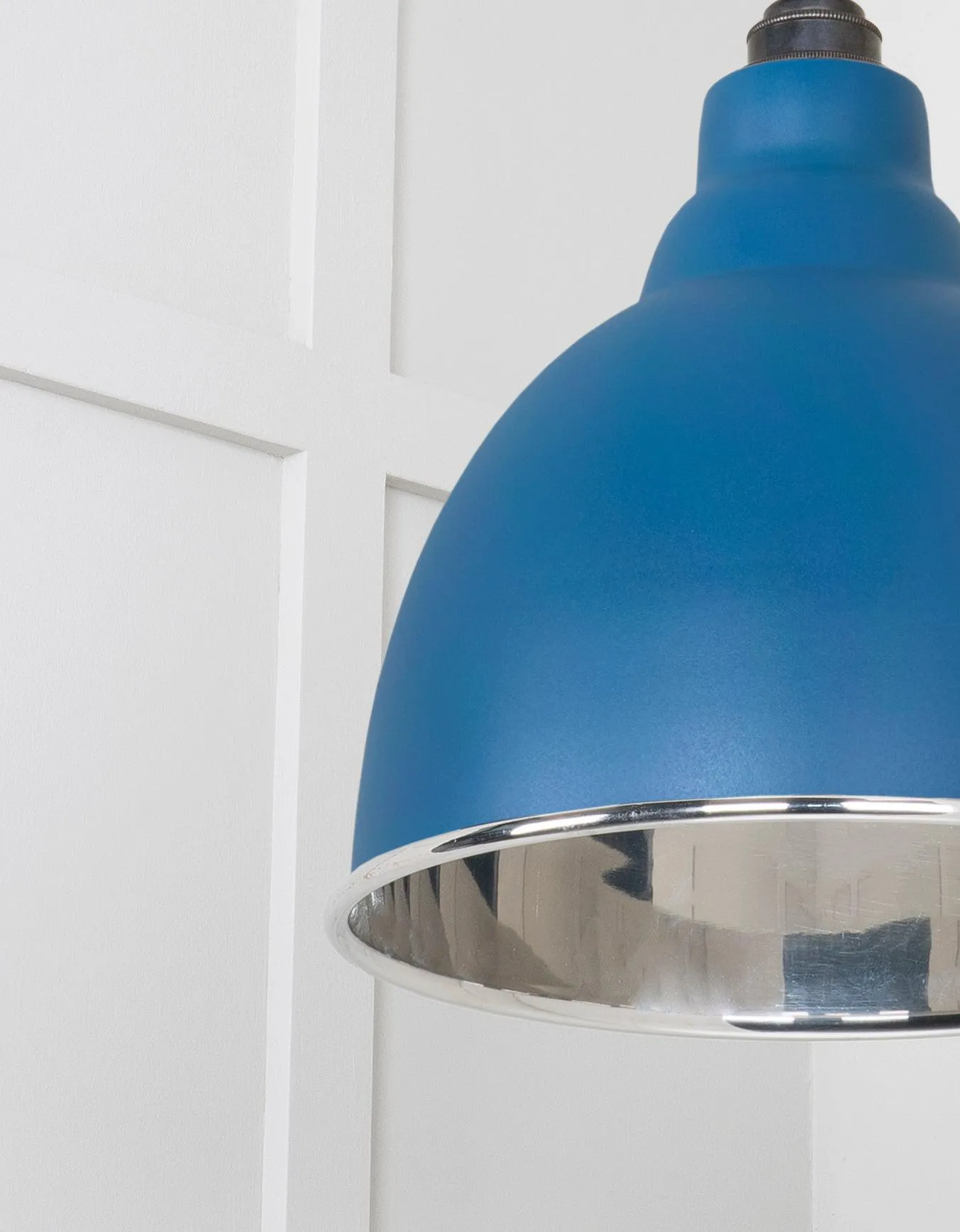 From The Anvil Smooth Nickel Brindley Pendant Light