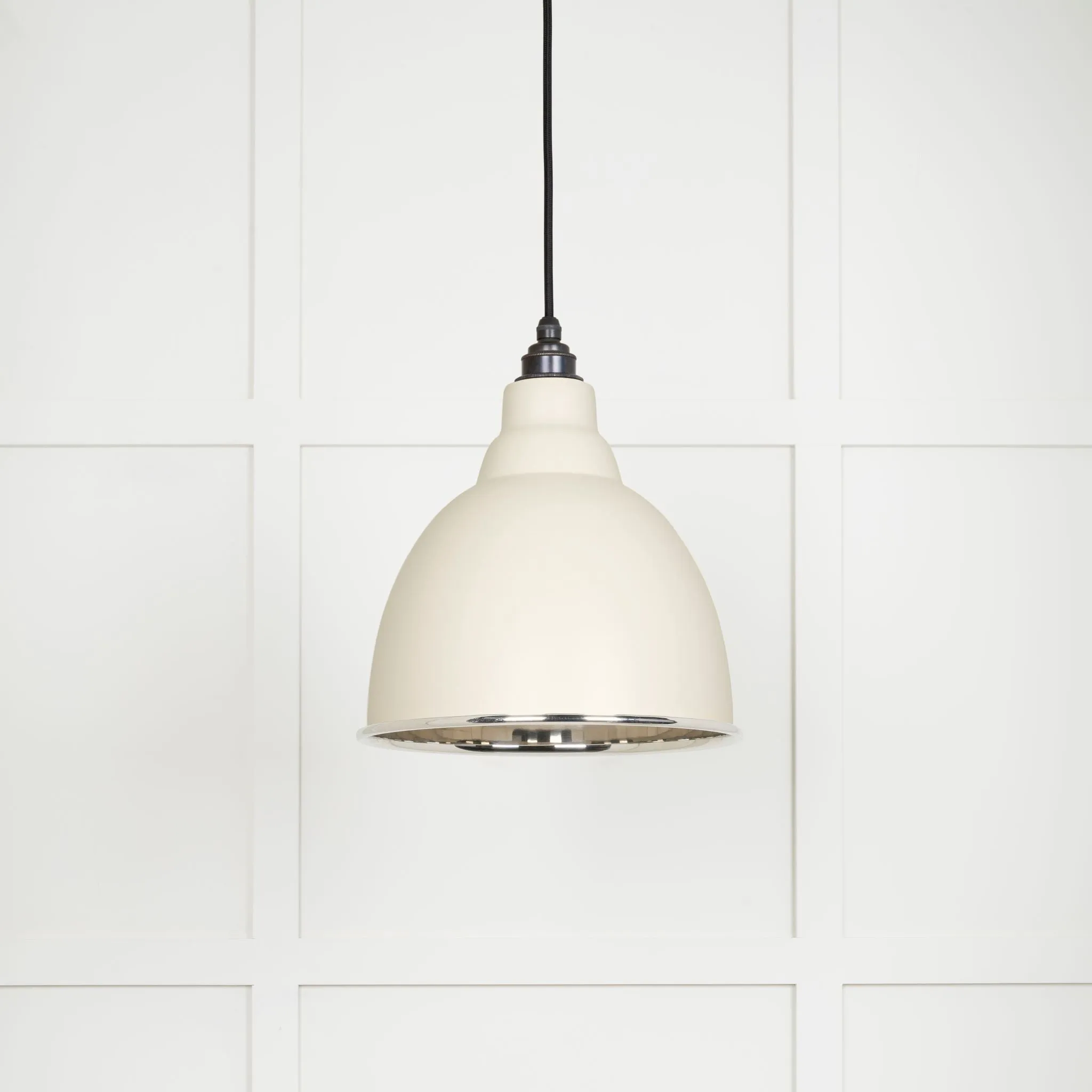 From The Anvil Smooth Nickel Brindley Pendant Light