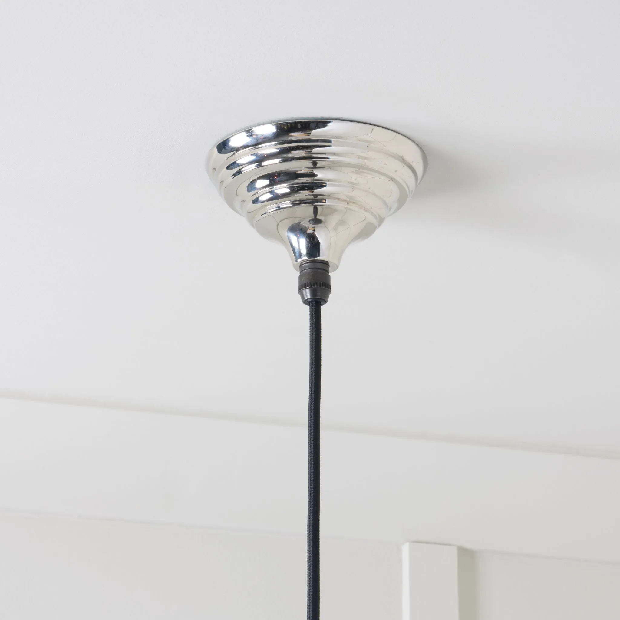 From The Anvil Smooth Nickel Brindley Pendant Light