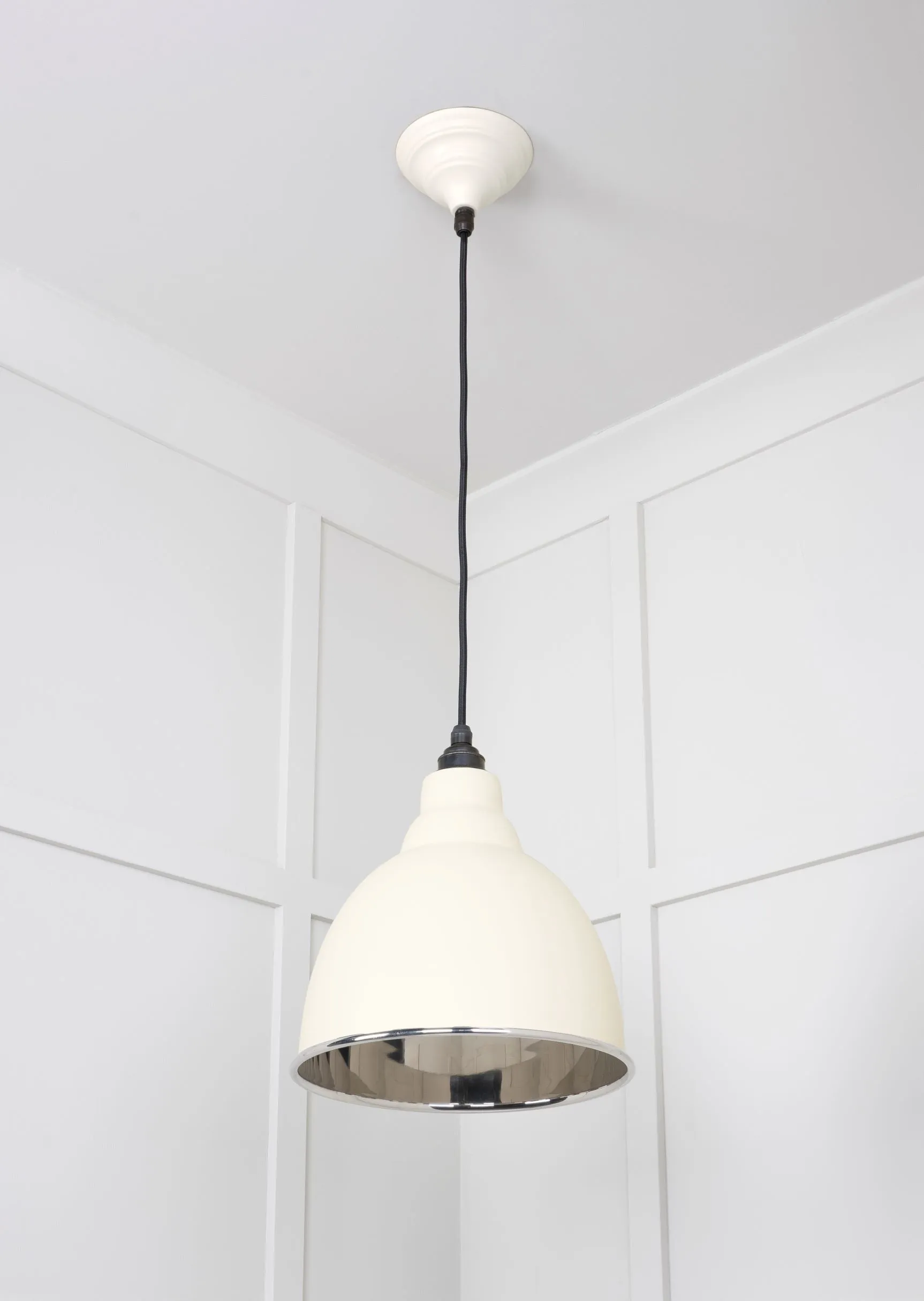 From The Anvil Smooth Nickel Brindley Pendant Light