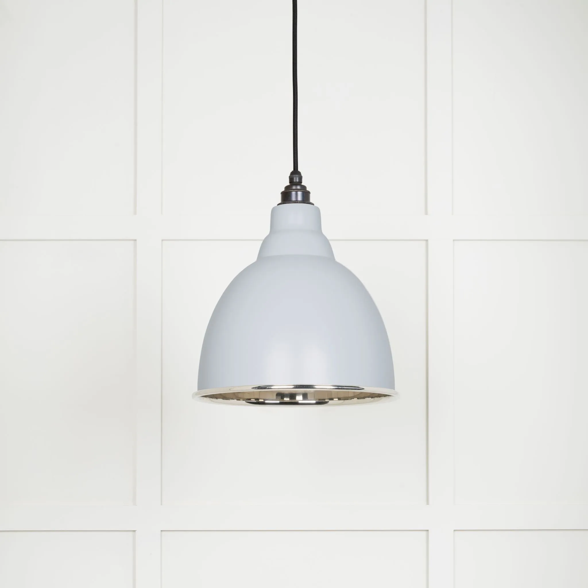 From The Anvil Smooth Nickel Brindley Pendant Light