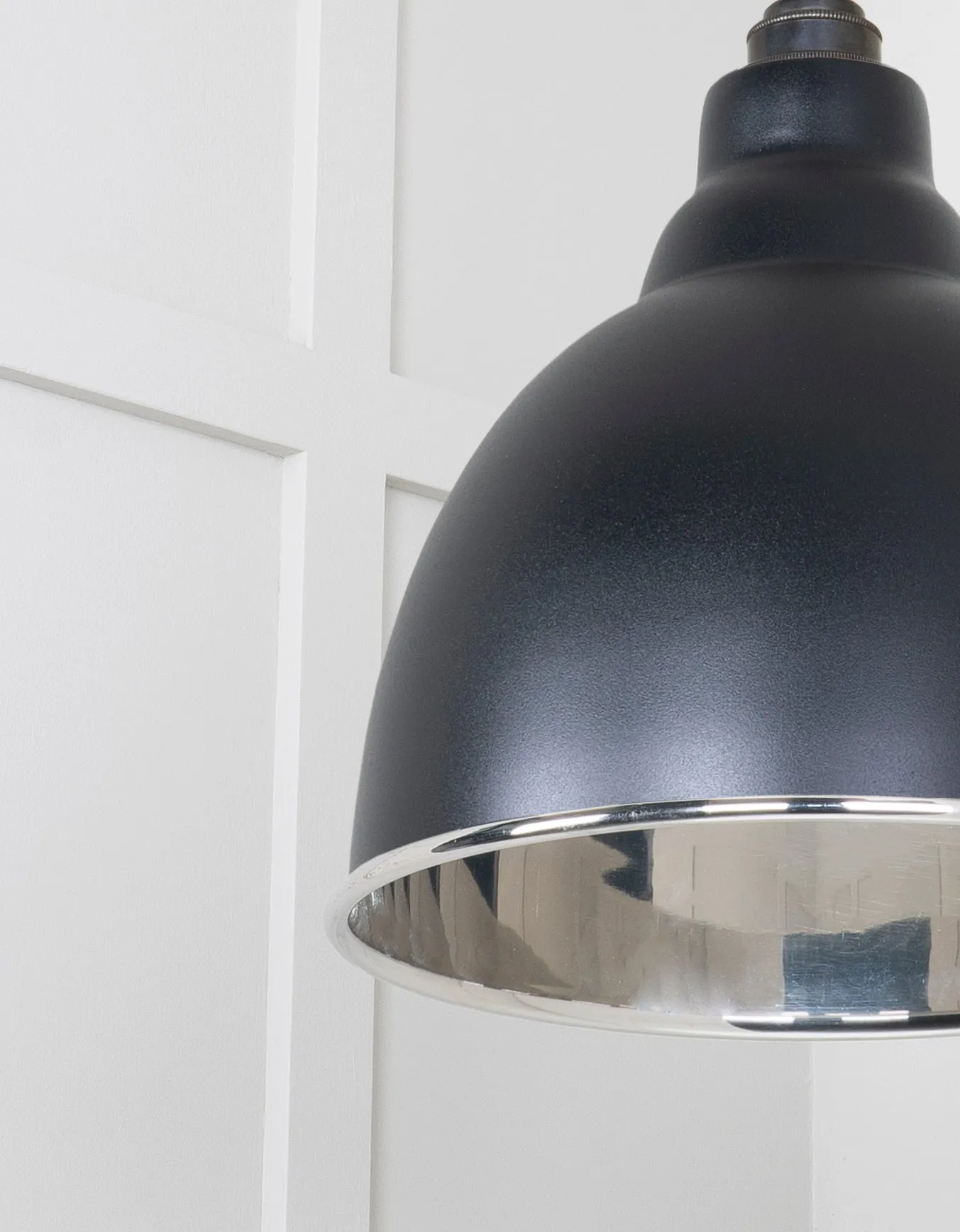 From The Anvil Smooth Nickel Brindley Pendant Light