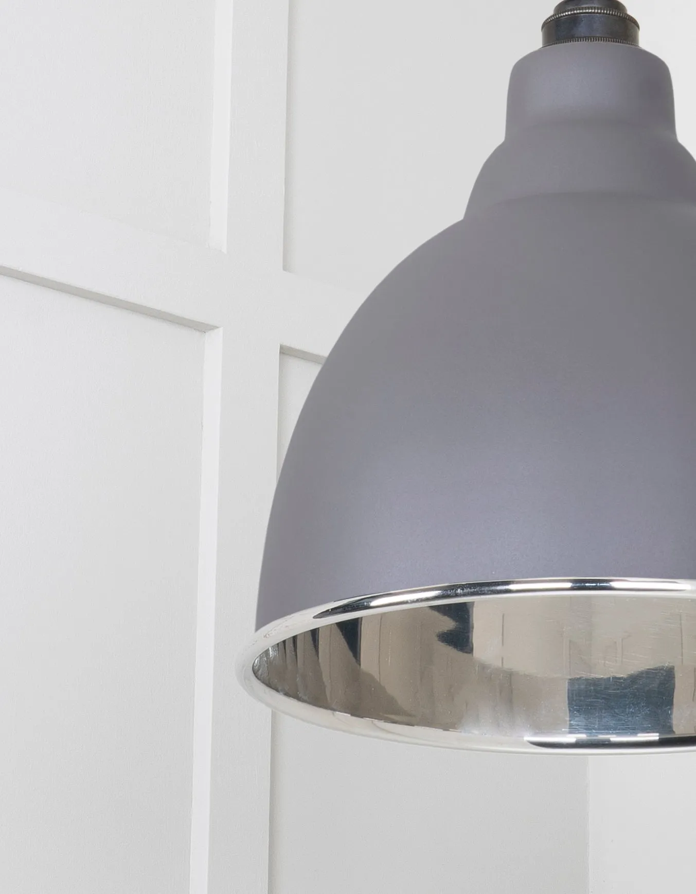 From The Anvil Smooth Nickel Brindley Pendant Light