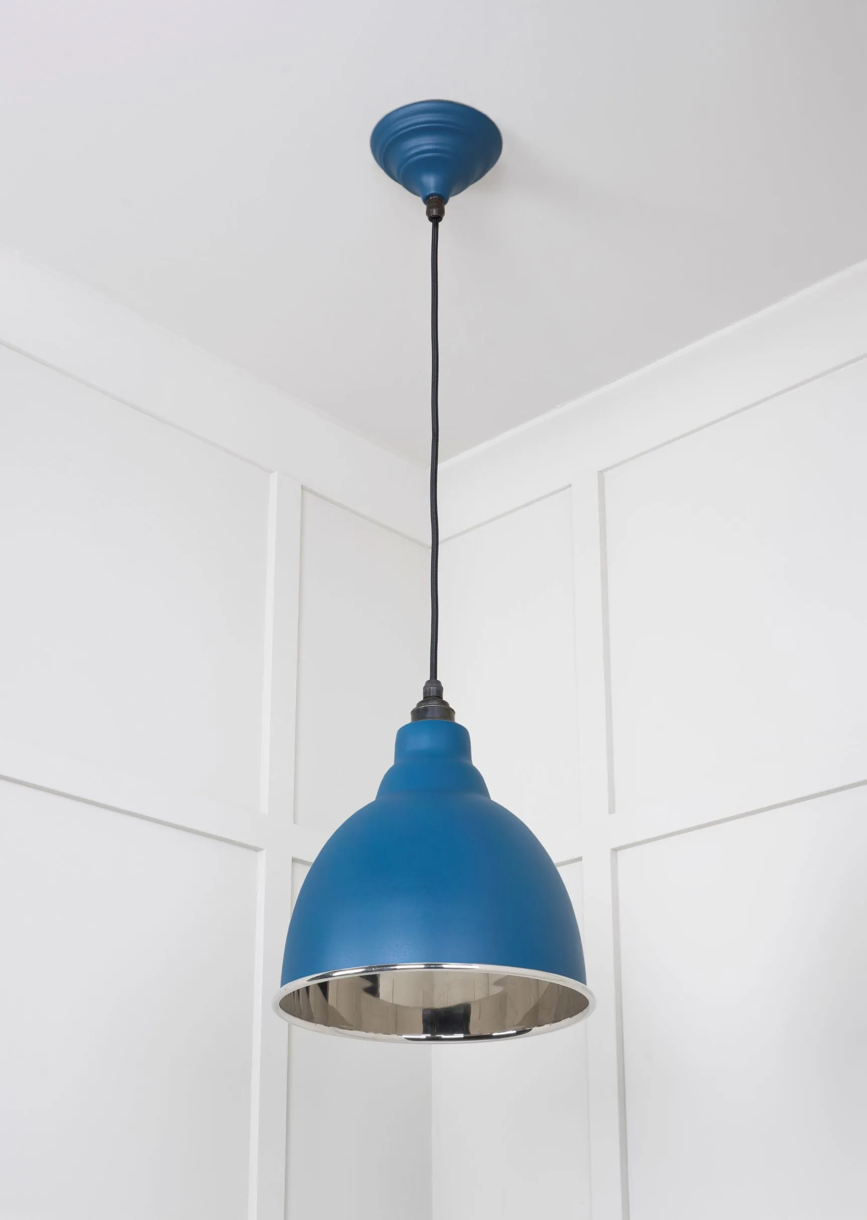 From The Anvil Smooth Nickel Brindley Pendant Light