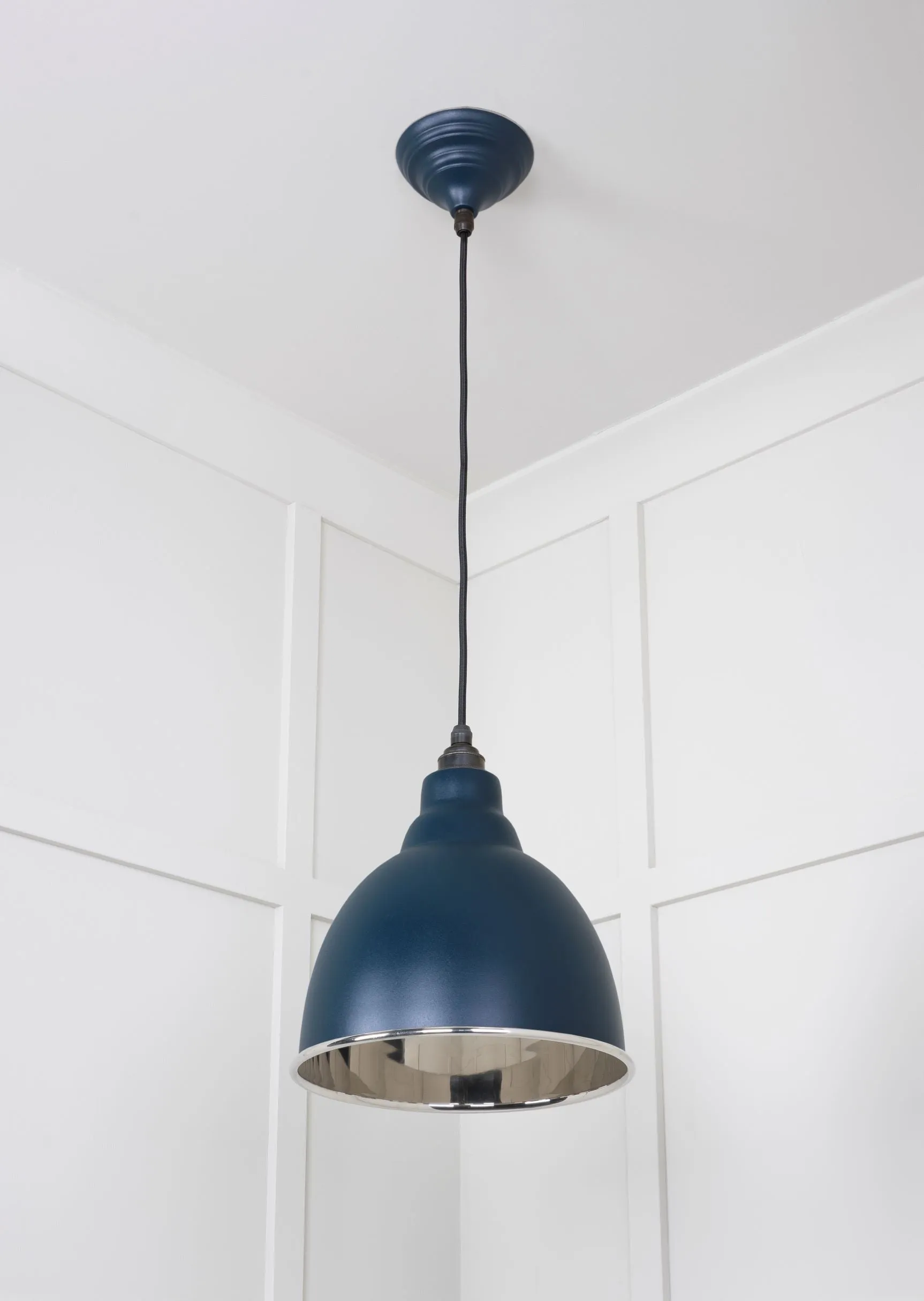 From The Anvil Smooth Nickel Brindley Pendant Light