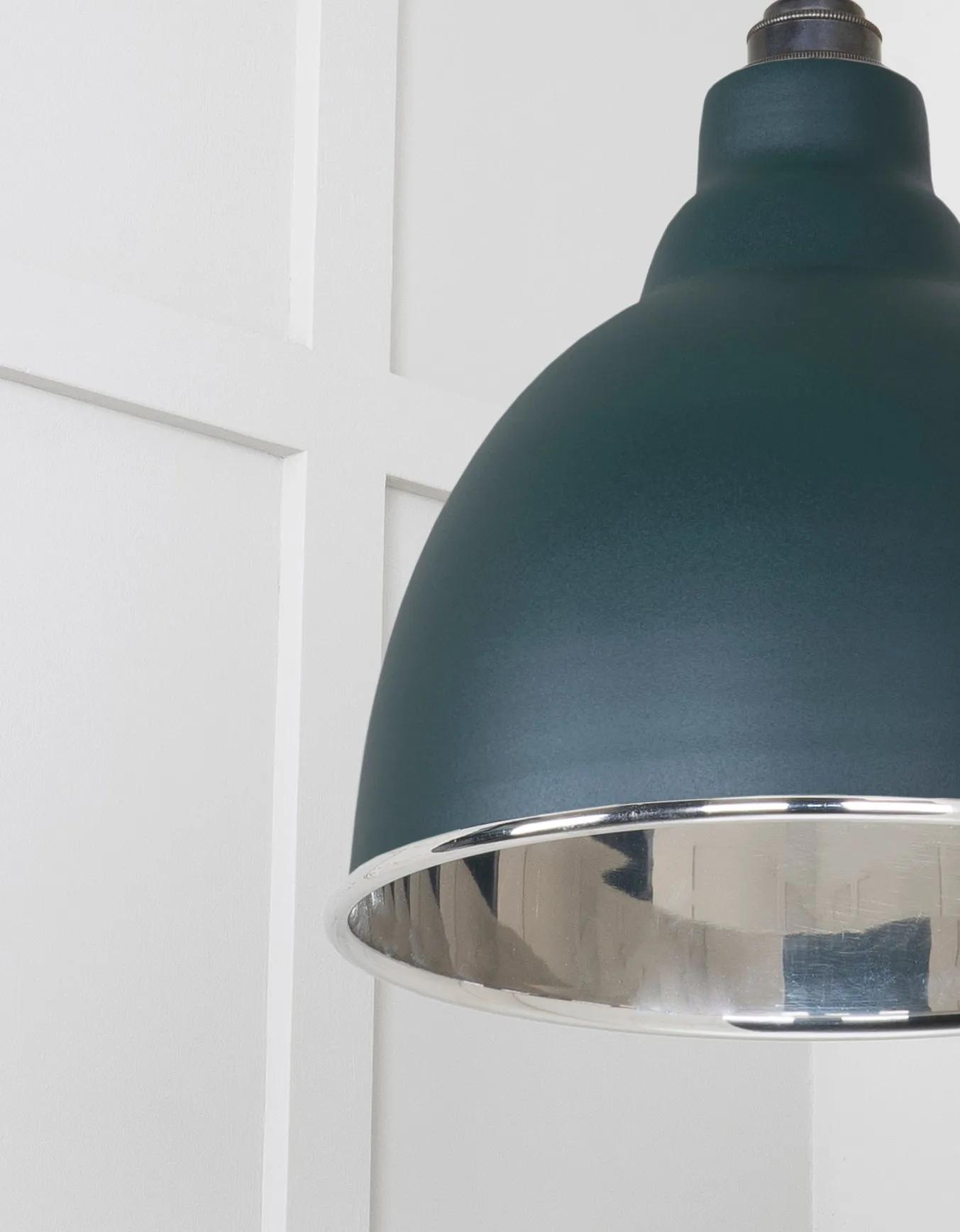 From The Anvil Smooth Nickel Brindley Pendant Light