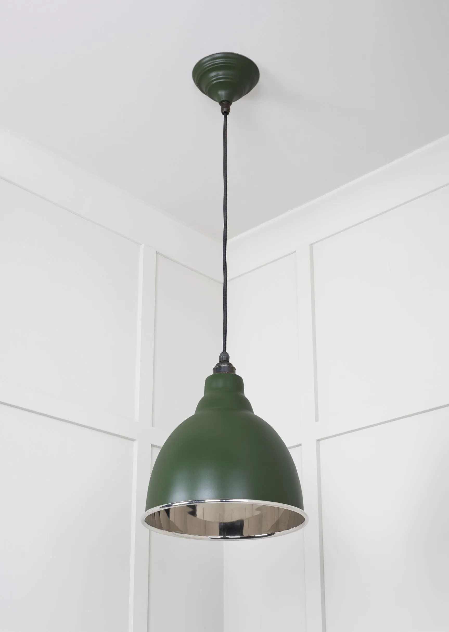 From The Anvil Smooth Nickel Brindley Pendant Light