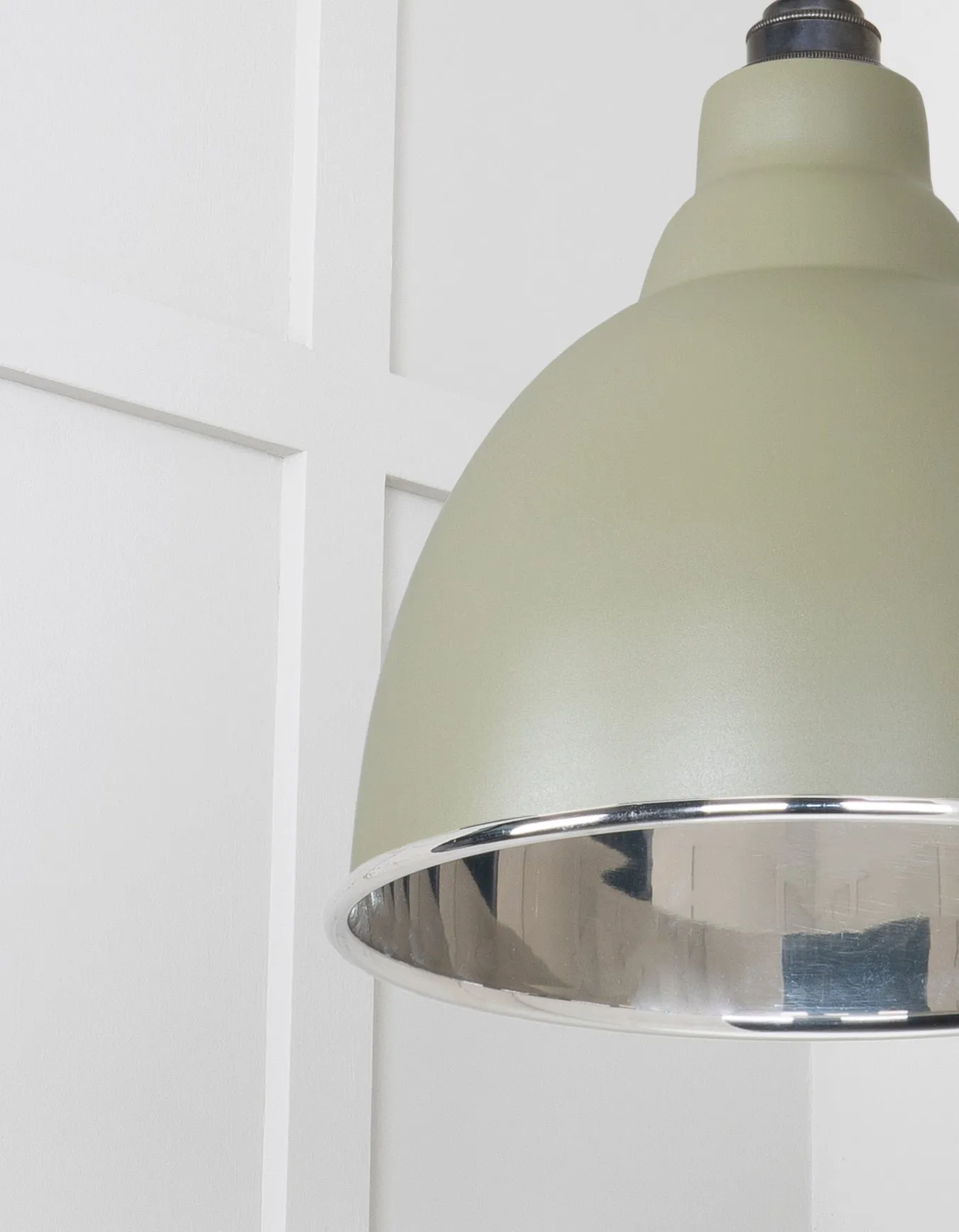 From The Anvil Smooth Nickel Brindley Pendant Light