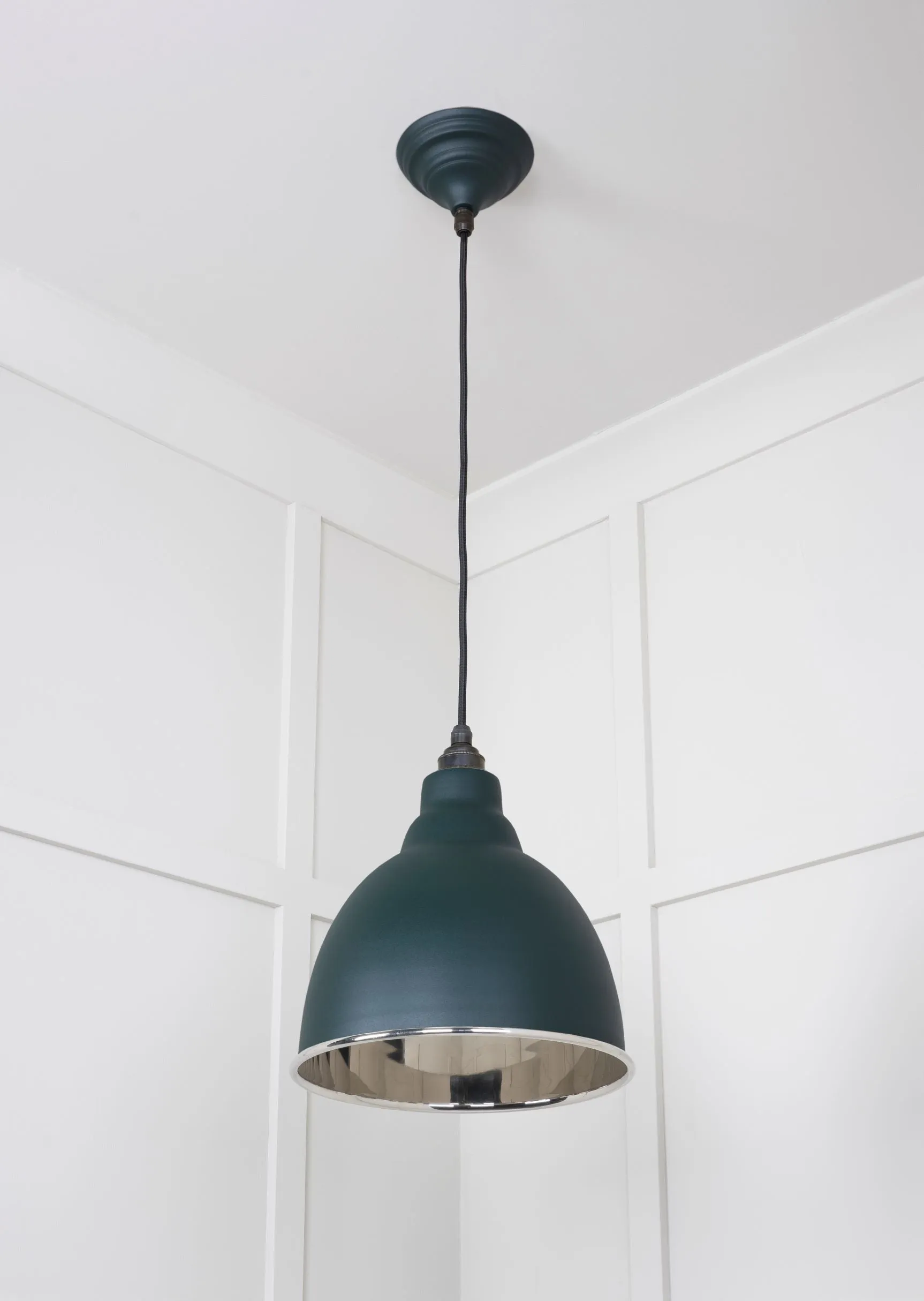 From The Anvil Smooth Nickel Brindley Pendant Light