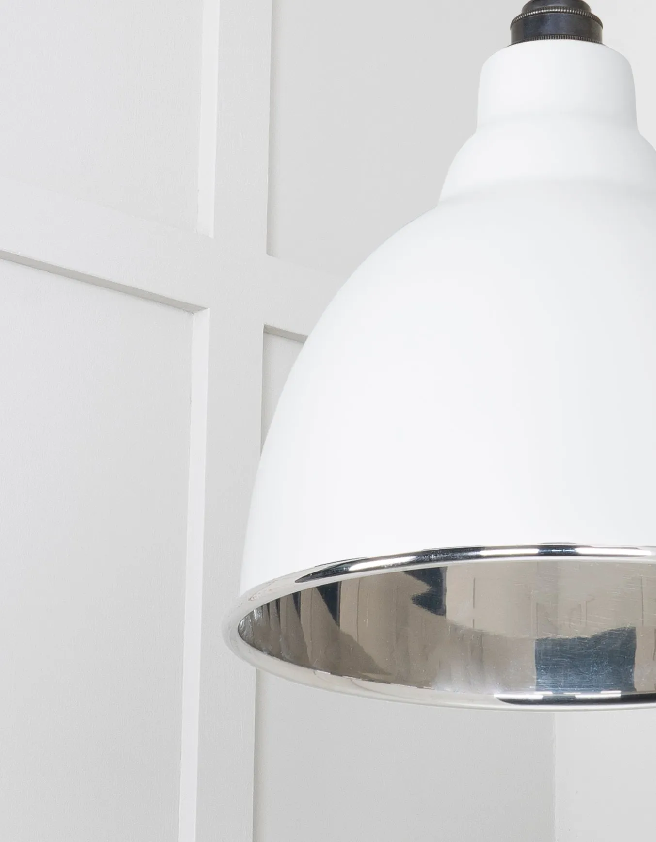 From The Anvil Smooth Nickel Brindley Pendant Light