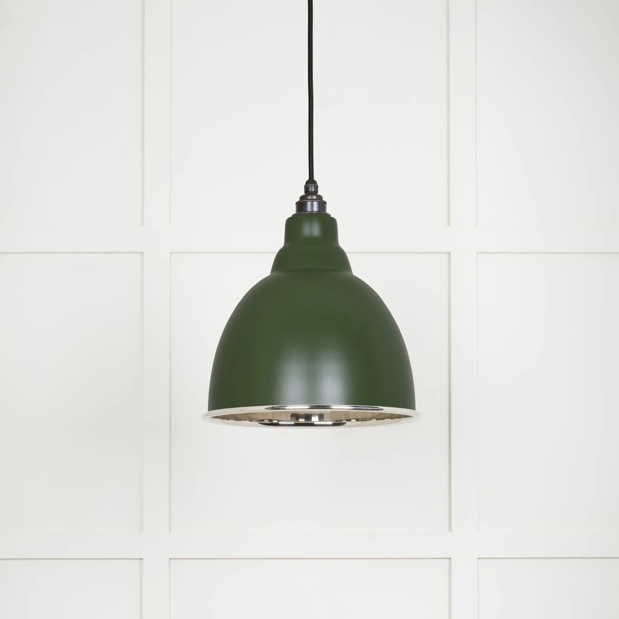 From The Anvil Smooth Nickel Brindley Pendant Light