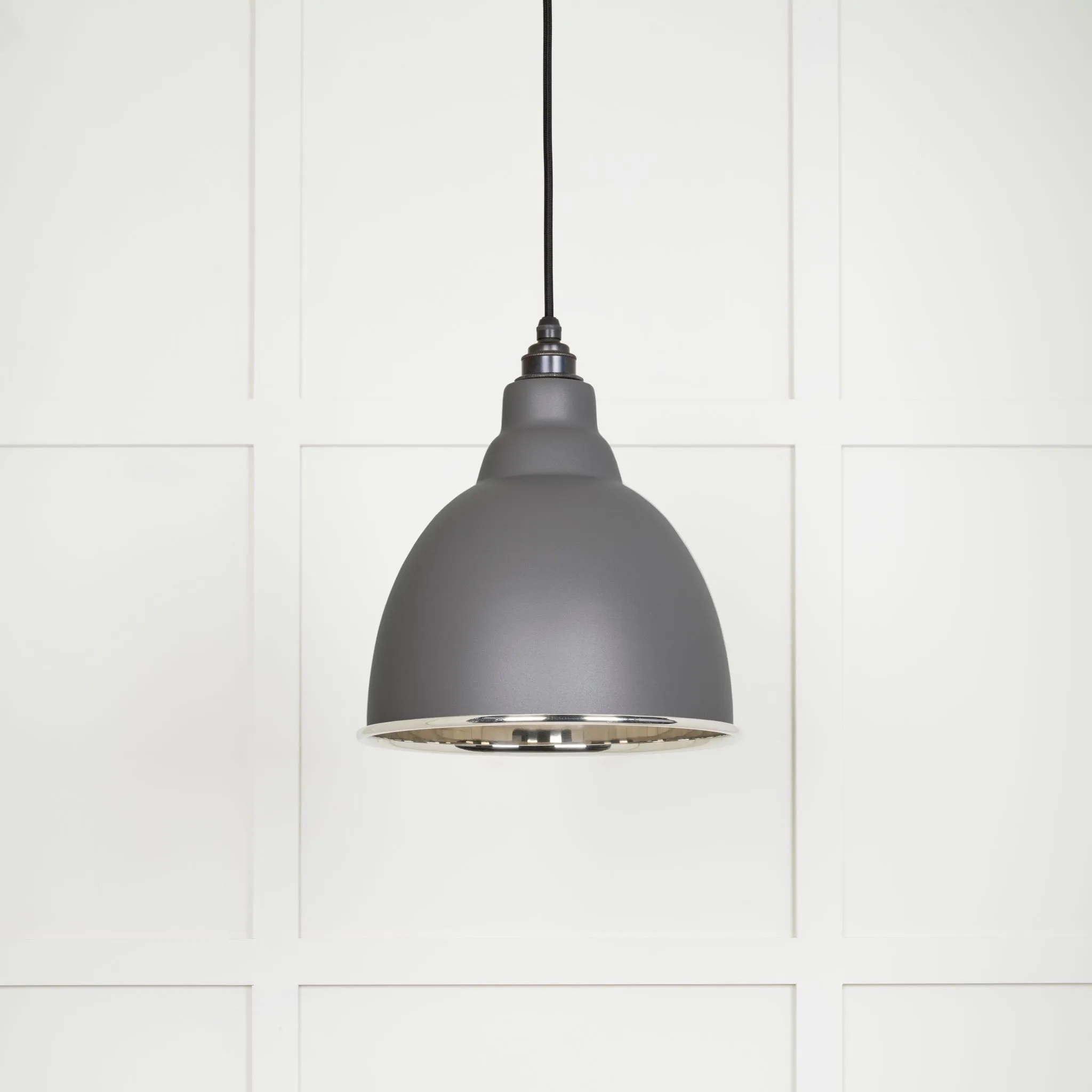 From The Anvil Smooth Nickel Brindley Pendant Light