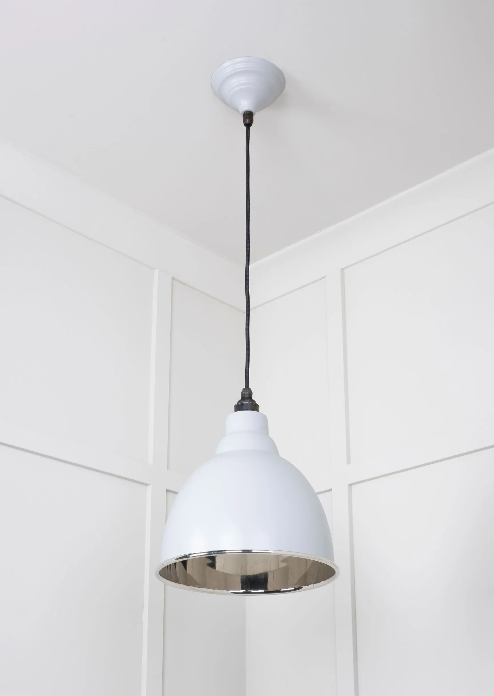 From The Anvil Smooth Nickel Brindley Pendant Light