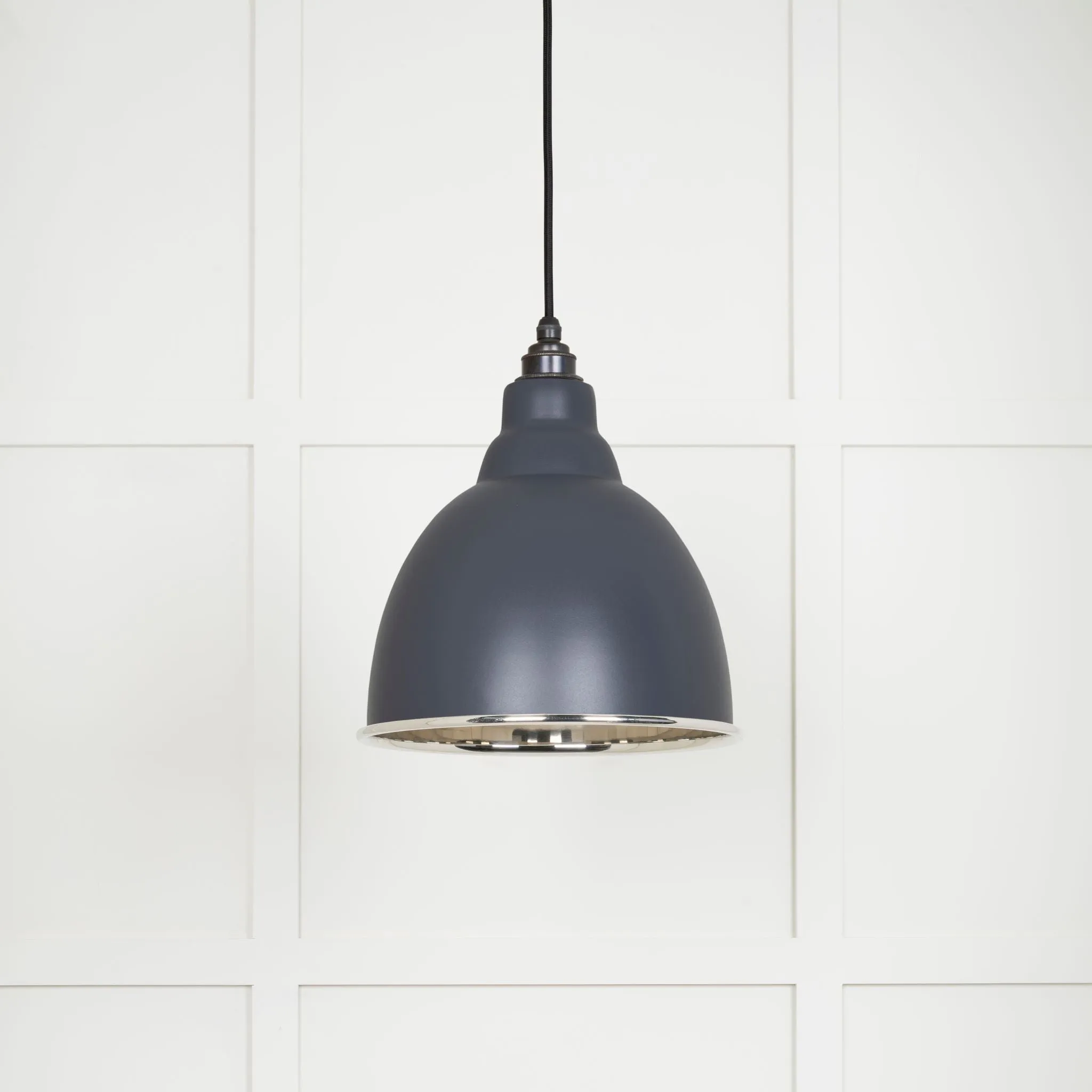 From The Anvil Smooth Nickel Brindley Pendant Light