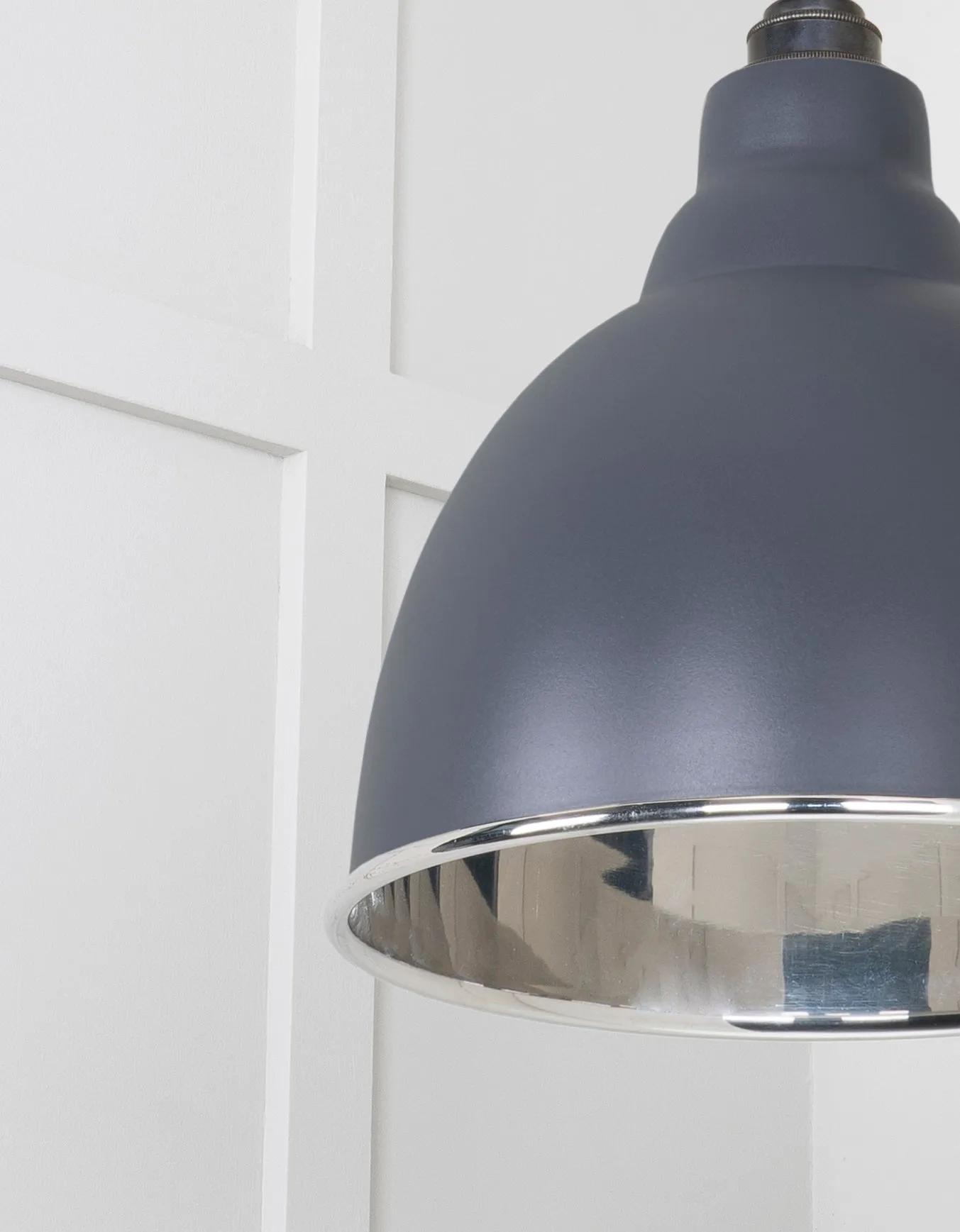 From The Anvil Smooth Nickel Brindley Pendant Light