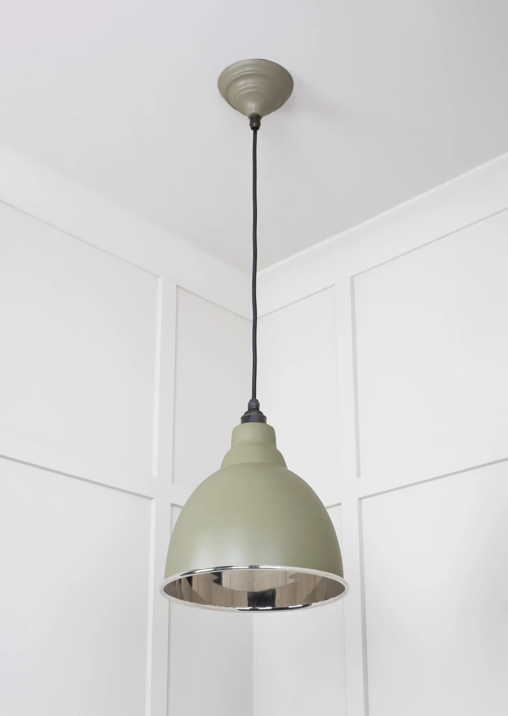 From The Anvil Smooth Nickel Brindley Pendant Light