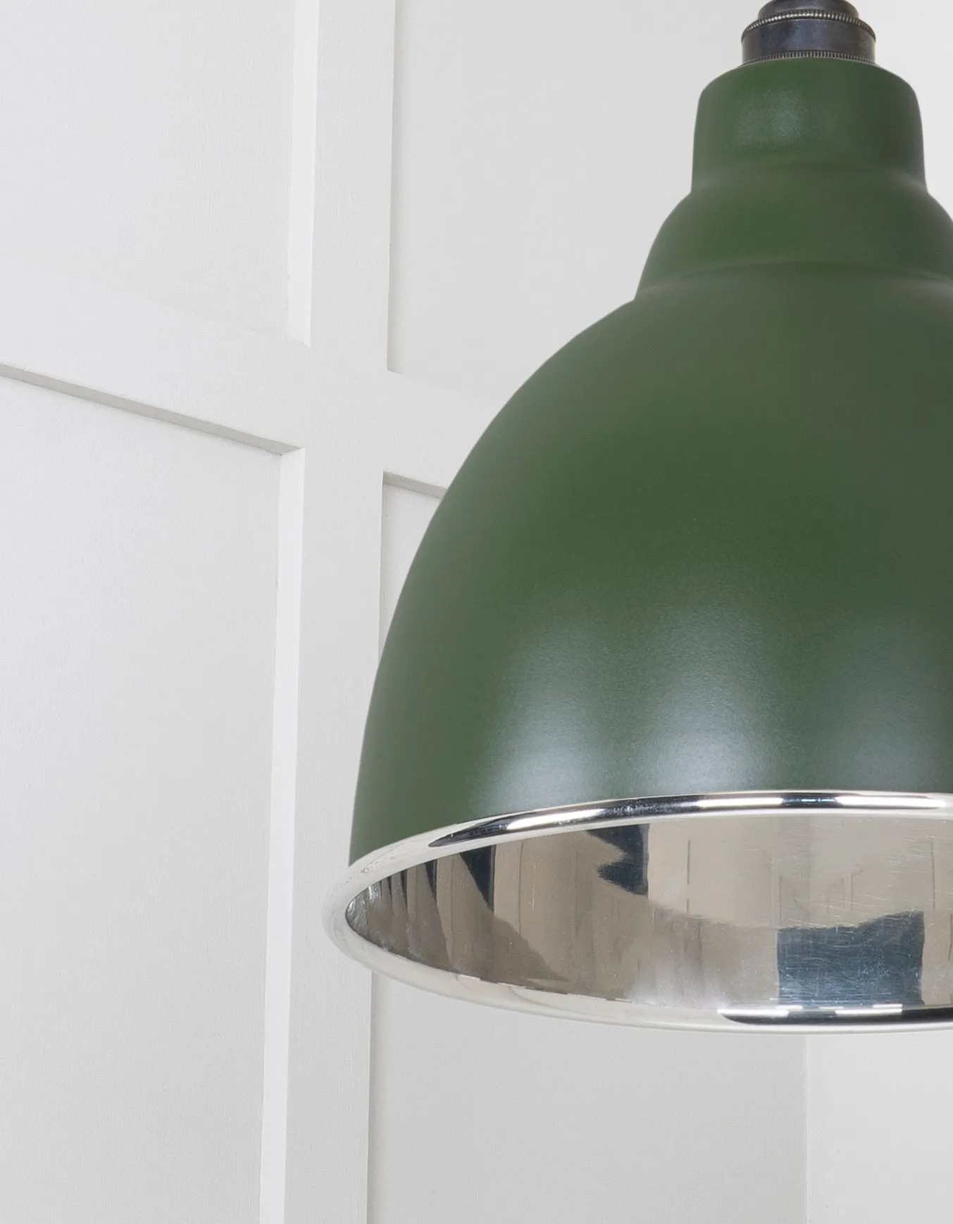 From The Anvil Smooth Nickel Brindley Pendant Light