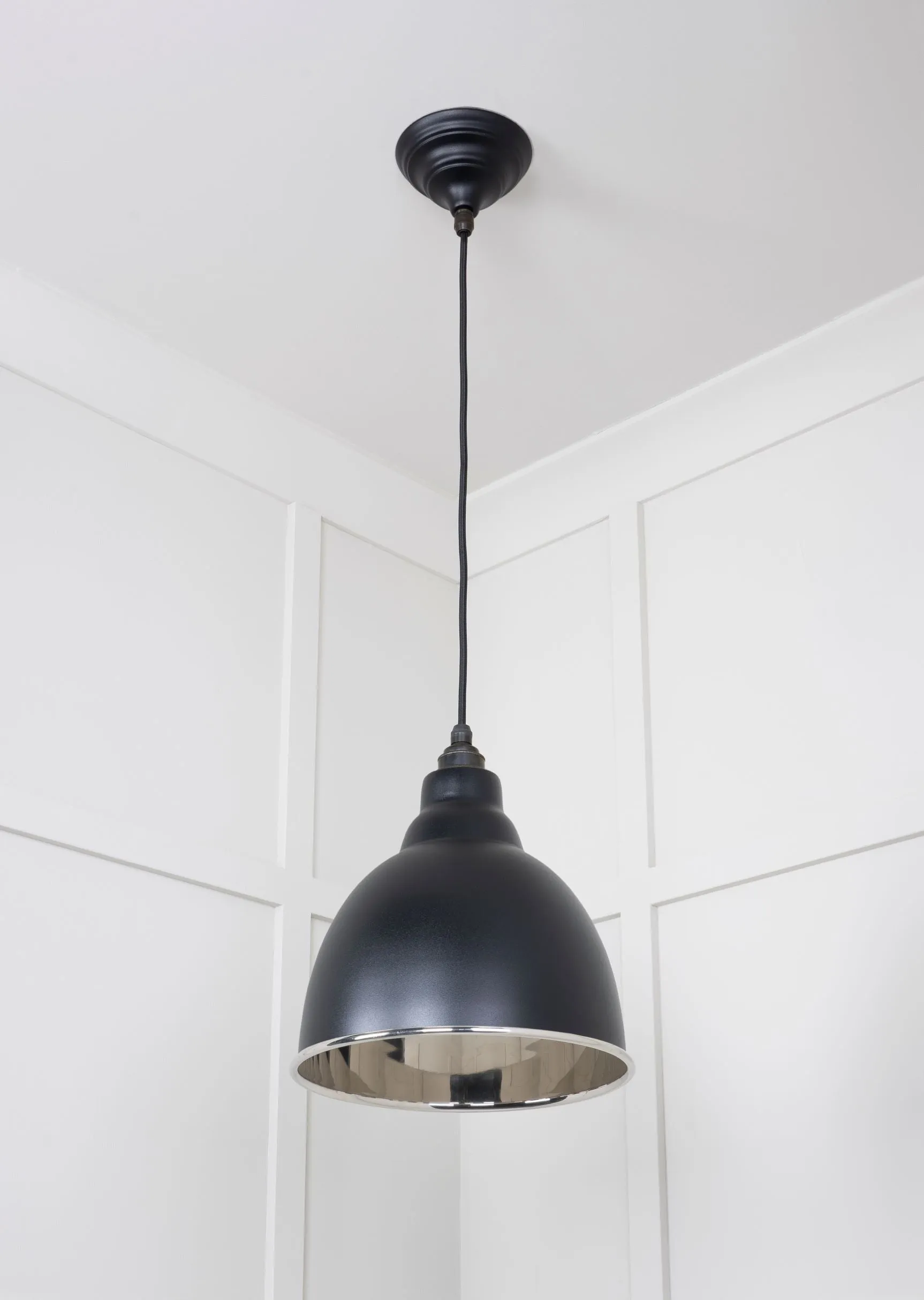 From The Anvil Smooth Nickel Brindley Pendant Light