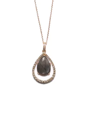 Garavelli 18KRG Brown Diamond & Grey Sapphire Necklace