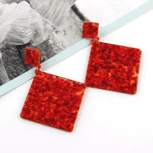Glitzy Eye-Catching DIAMOND Acrylic Earrings