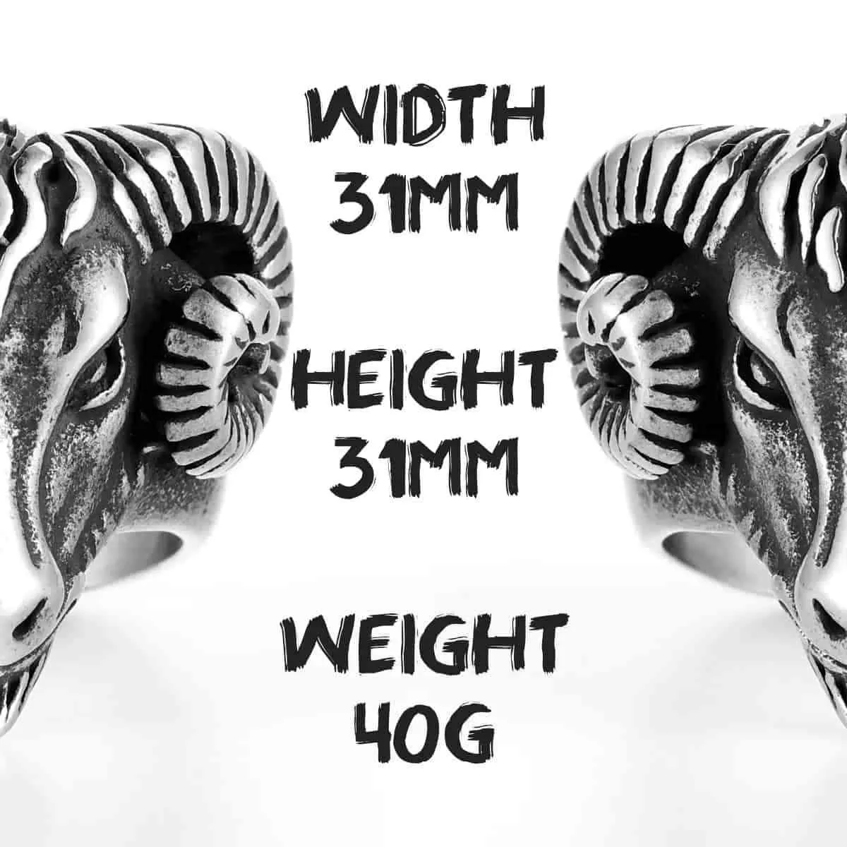 Goat Head Ring