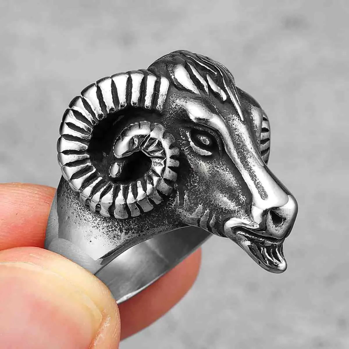 Goat Head Ring