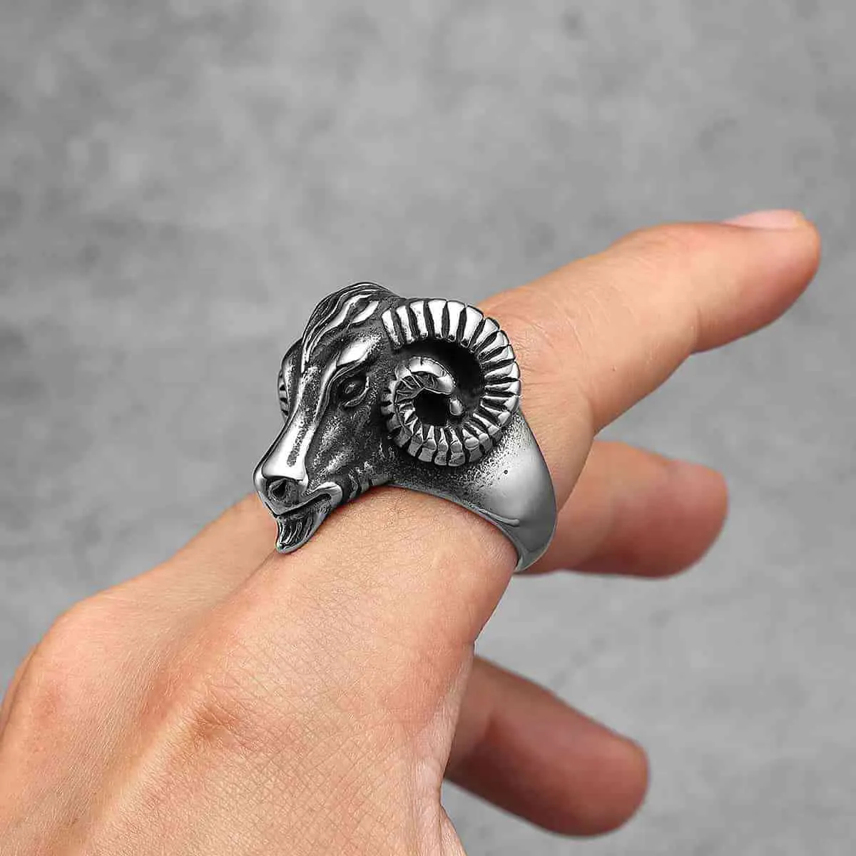 Goat Head Ring