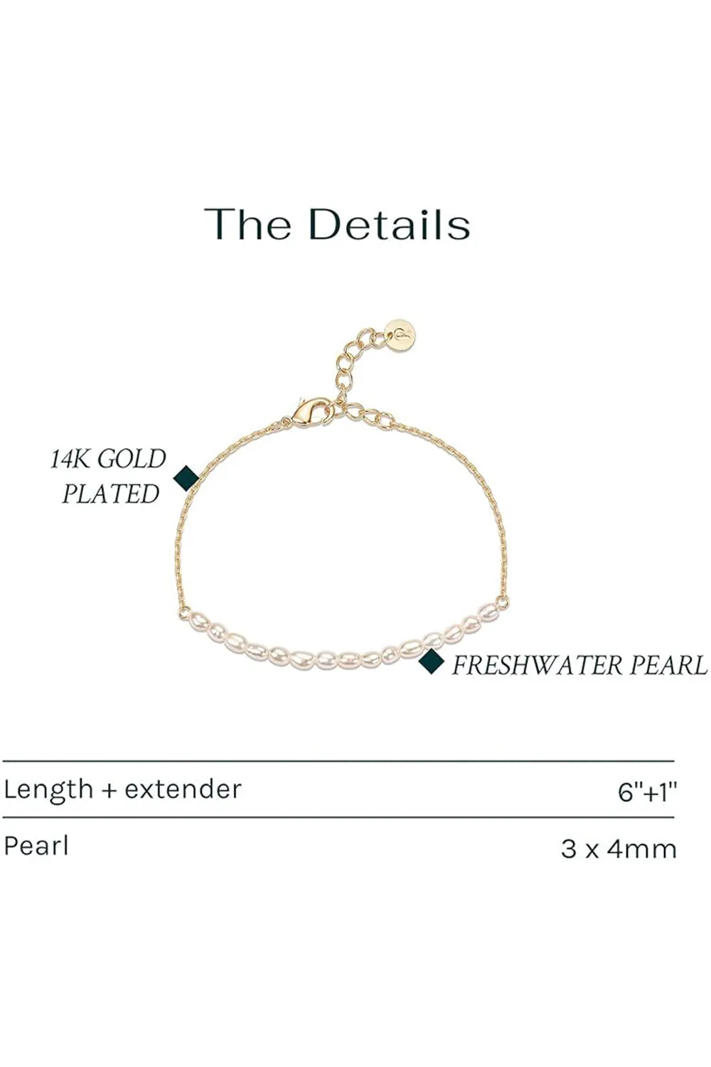 Gold Plated Pearl Bracelets with Beaded