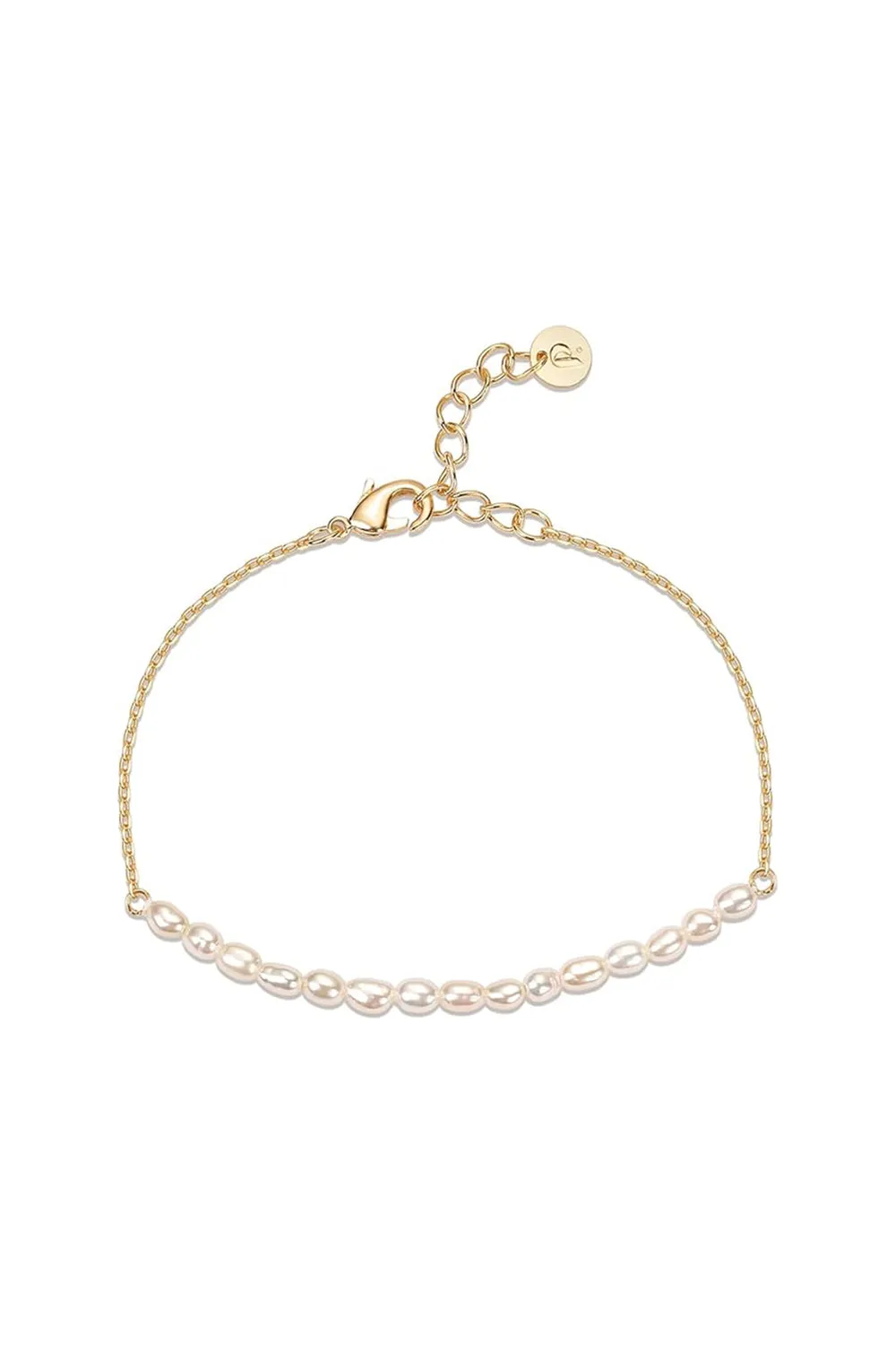 Gold Plated Pearl Bracelets with Beaded