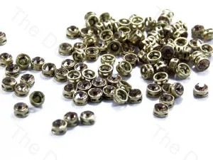 Golden Circular Golden Kundan Stones