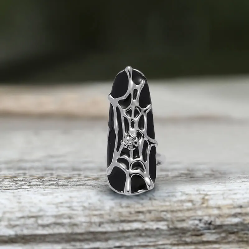 Goth Spider Alloy Animal Nail Rings