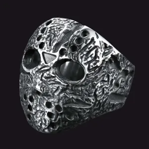 Gothic Jason Voorhees Mask Ring for Men
