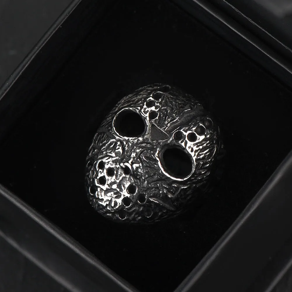 Gothic Jason Voorhees Mask Ring for Men