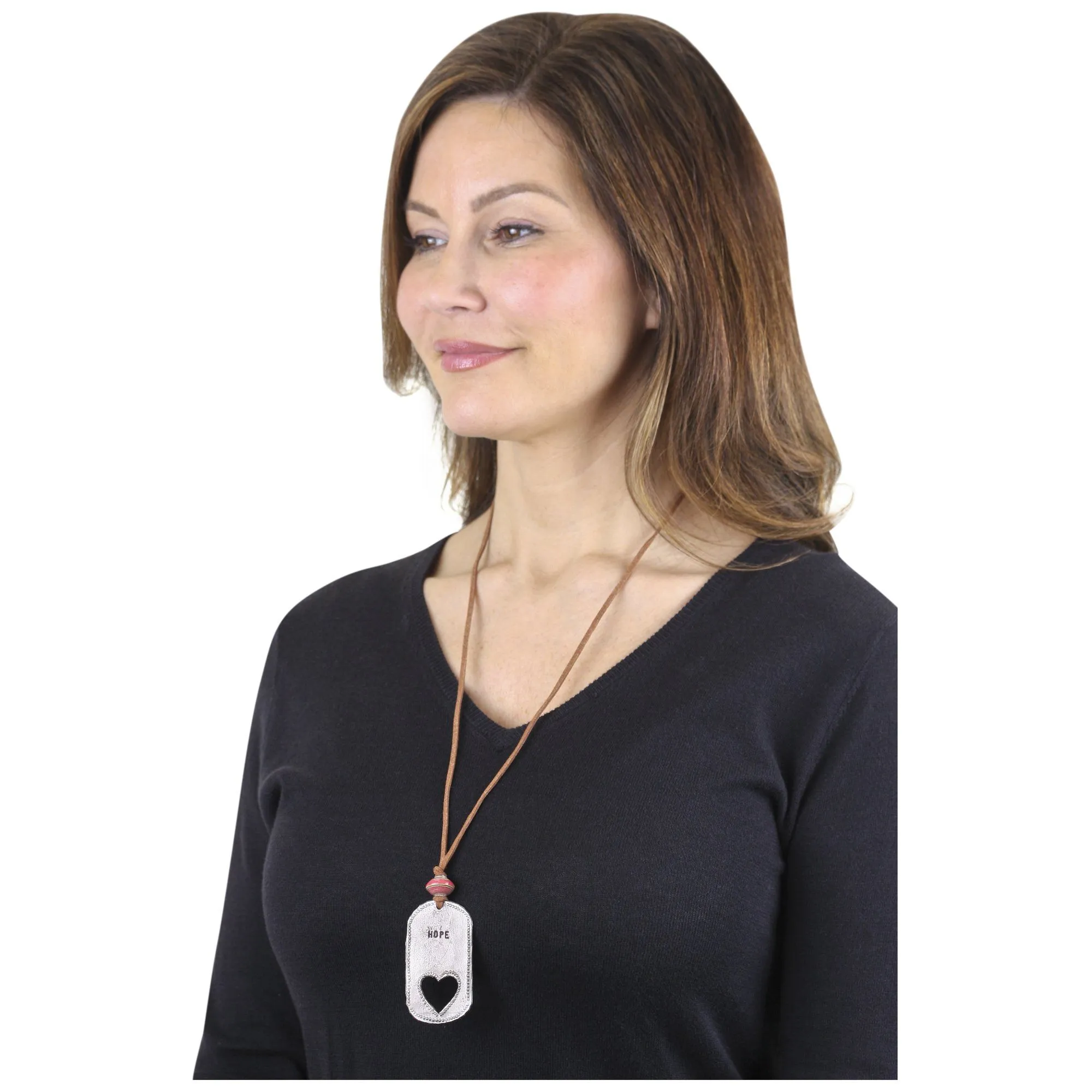 Hope for Haiti Heart Necklace