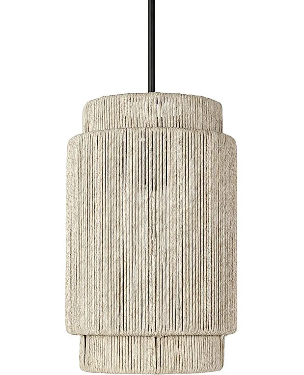 Indoor/Outdoor Faux Abaca Waterfall Pendants