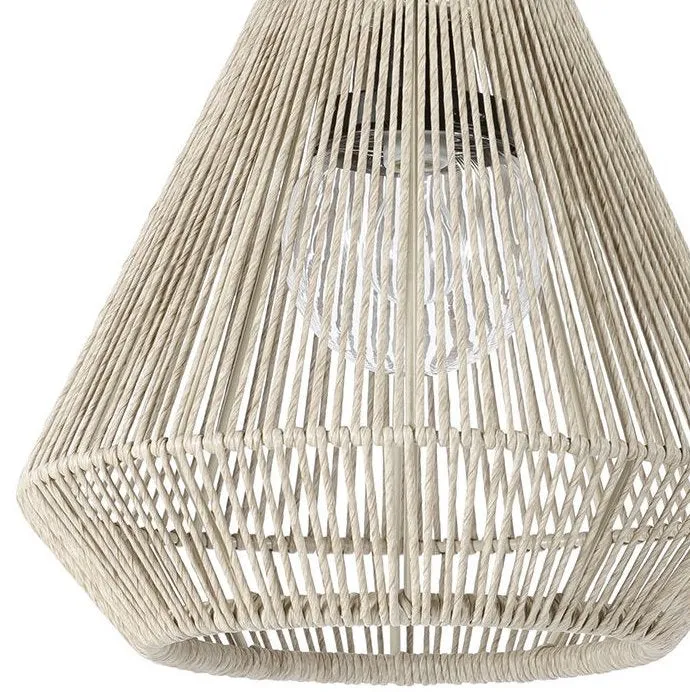 Indoor/Outdoor Open Weave Tapered Pendants