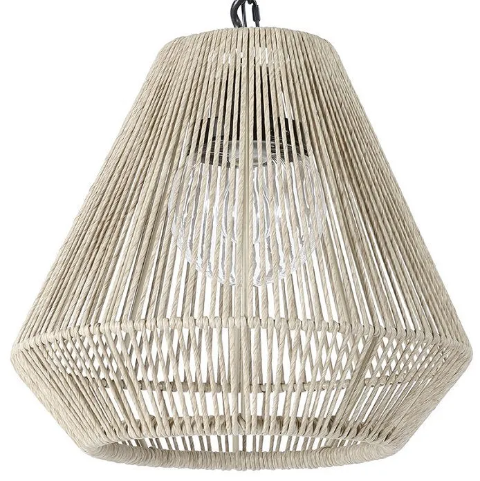 Indoor/Outdoor Open Weave Tapered Pendants