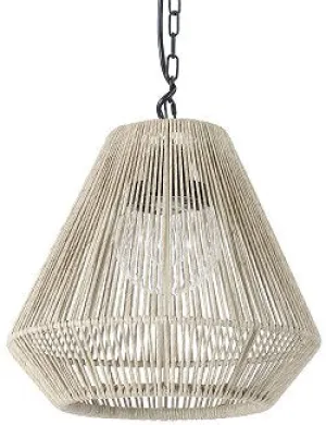 Indoor/Outdoor Open Weave Tapered Pendants