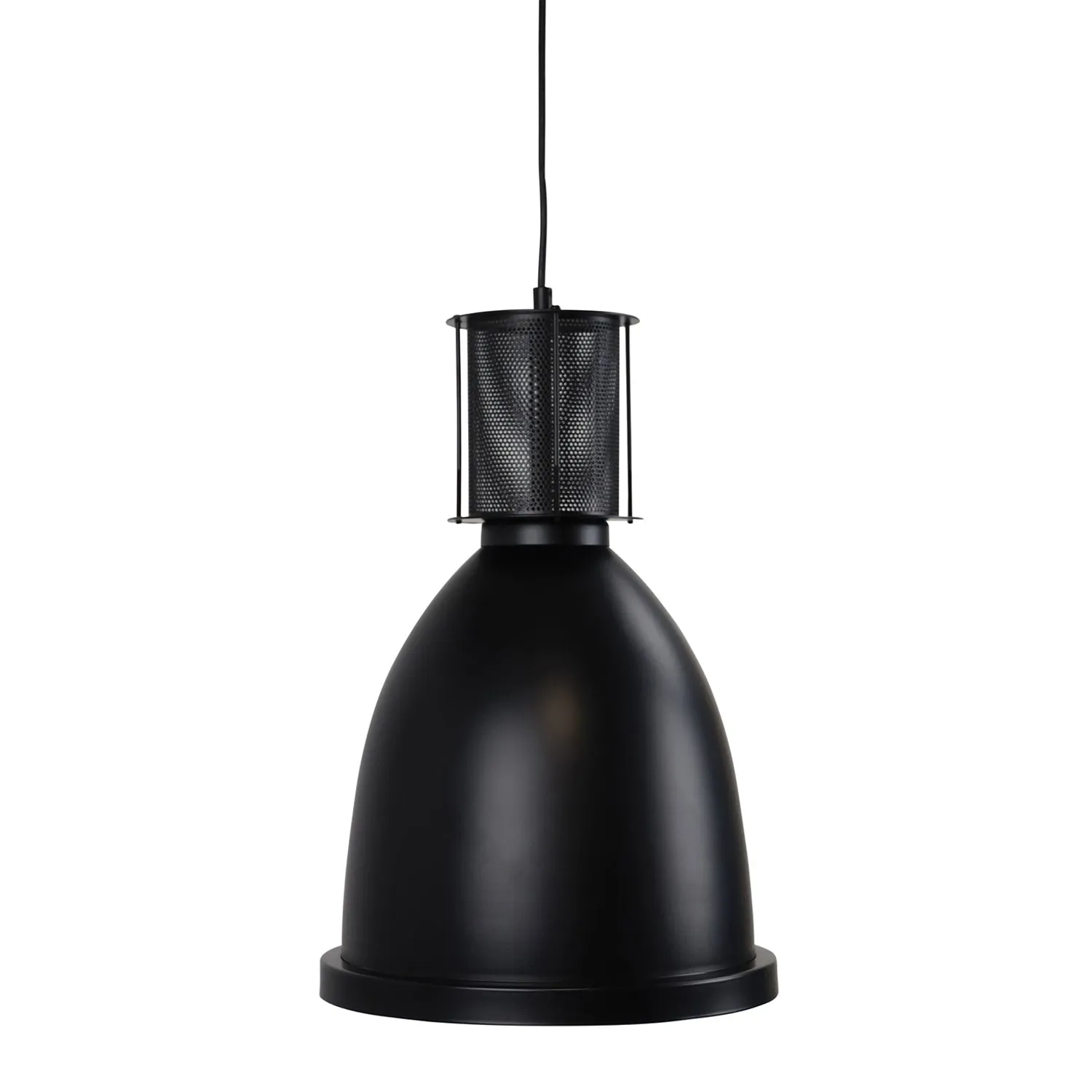 Industrial Pendant Light Medium in Matt Black
