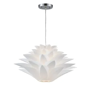 Inshes 20" 1 Light Pendant in White