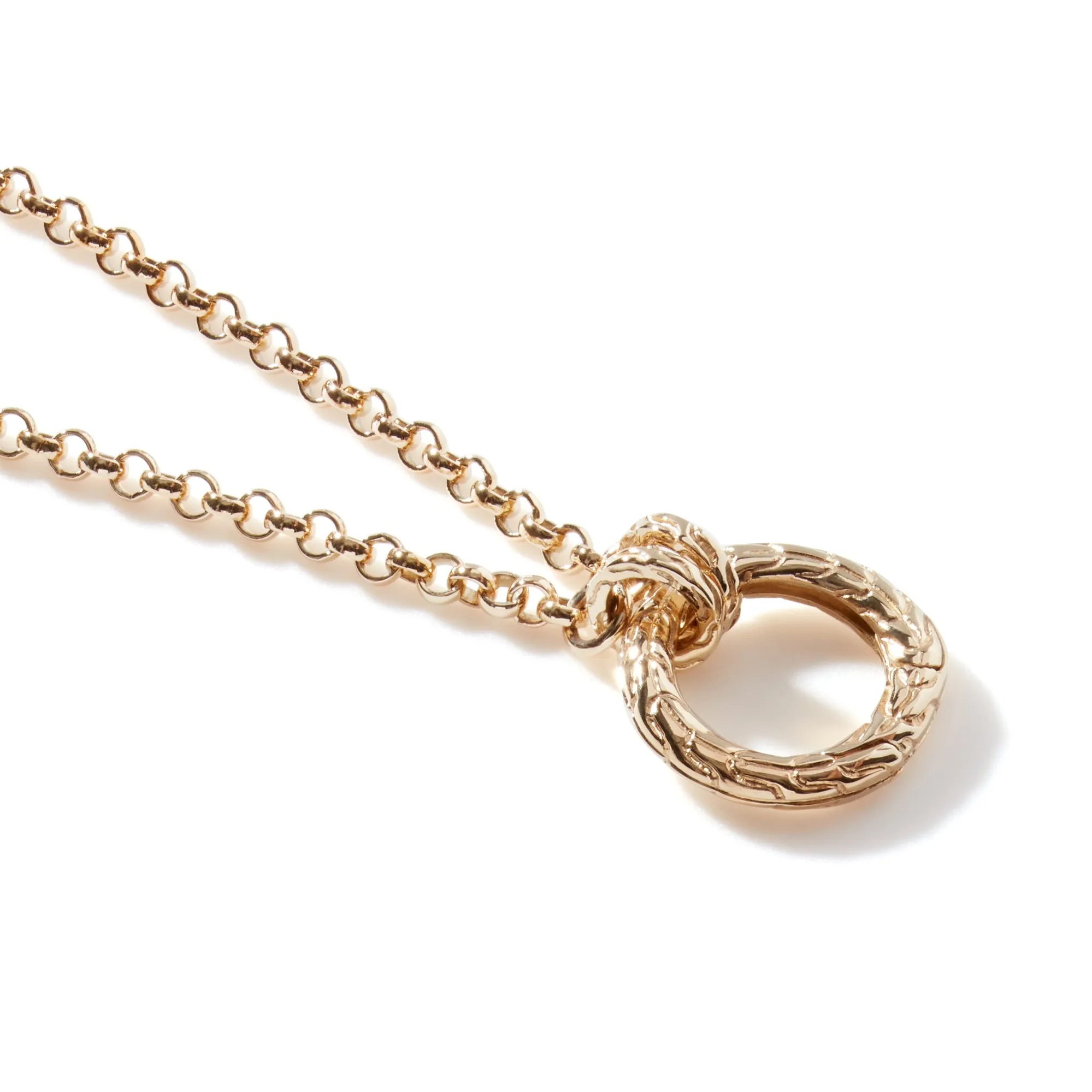 Keyring Necklace, Gold, 2MM|NGG904488