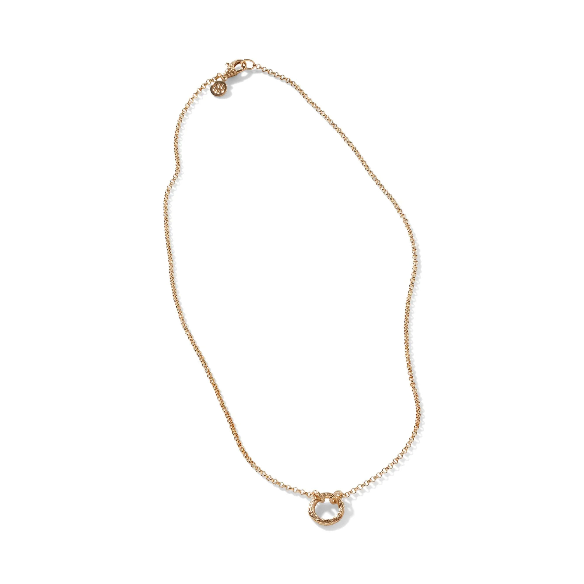 Keyring Necklace, Gold, 2MM|NGG904488